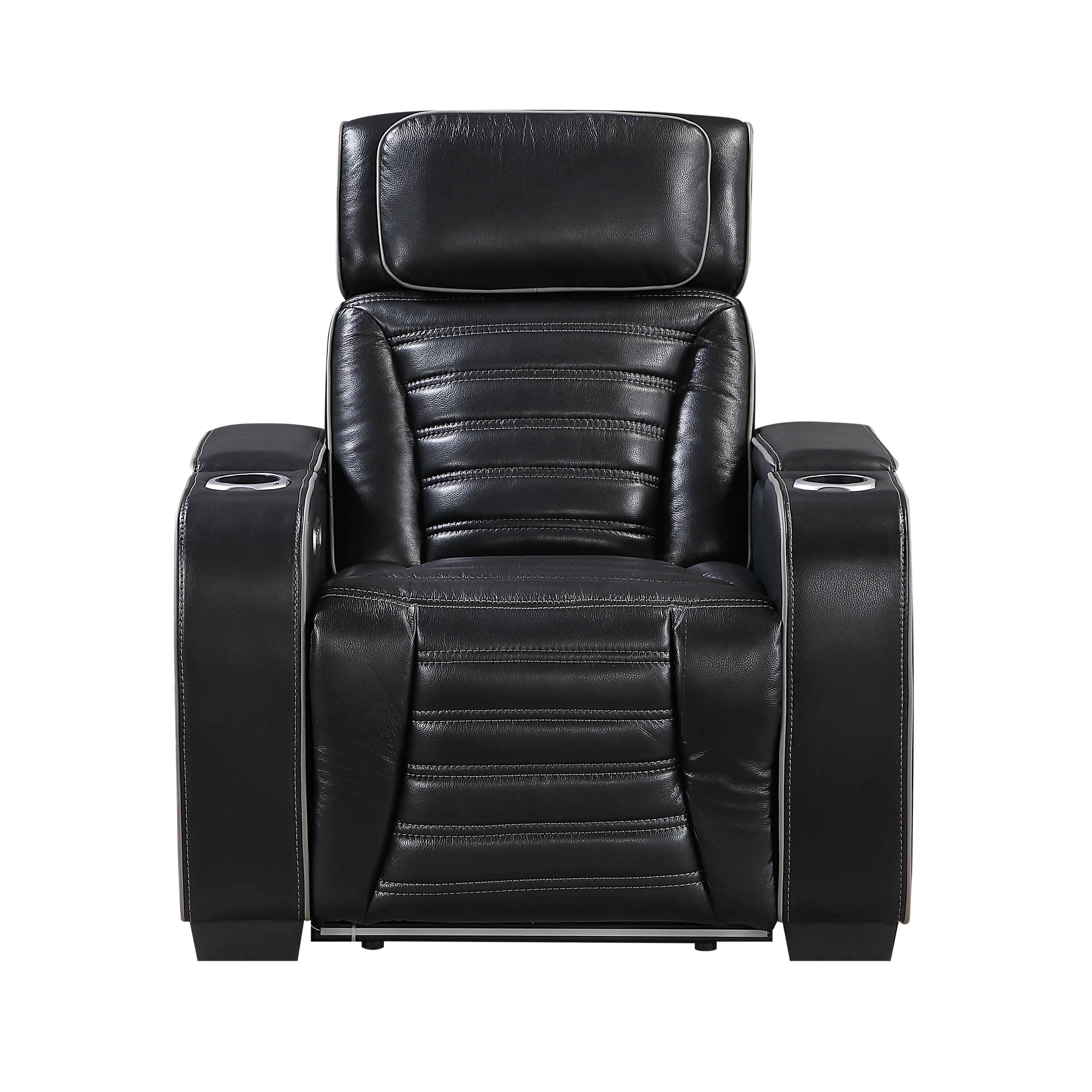 Cyber Black Power Reclining Living Room Set - Image 12