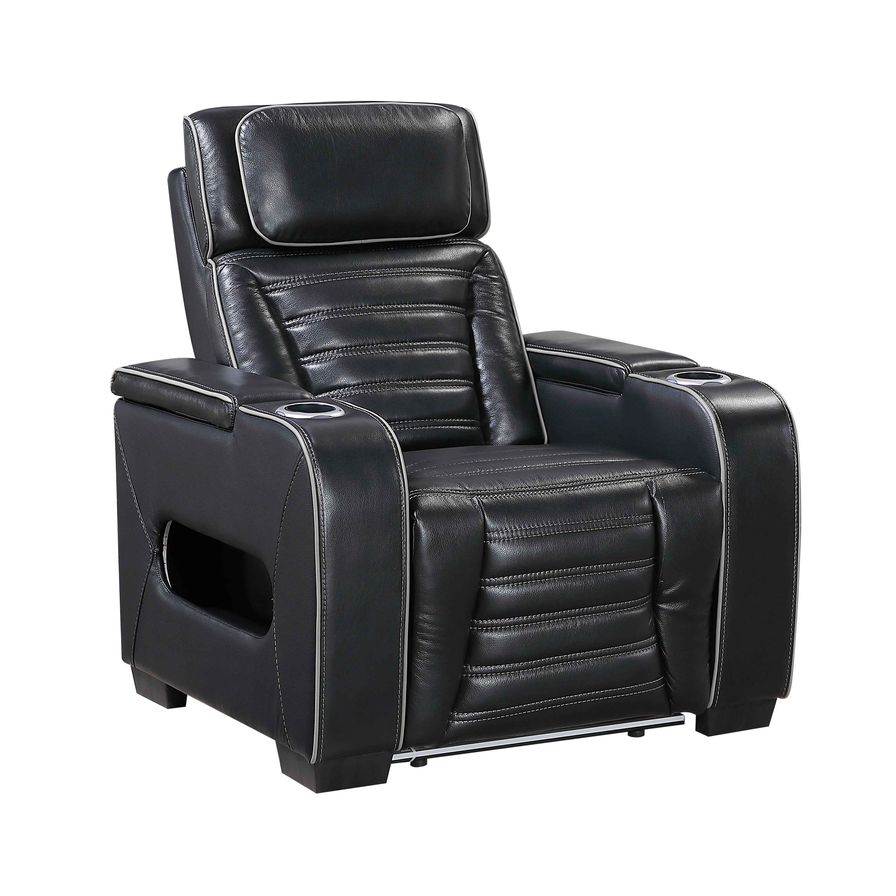 Cyber Black Power Reclining Living Room Set - Image 13
