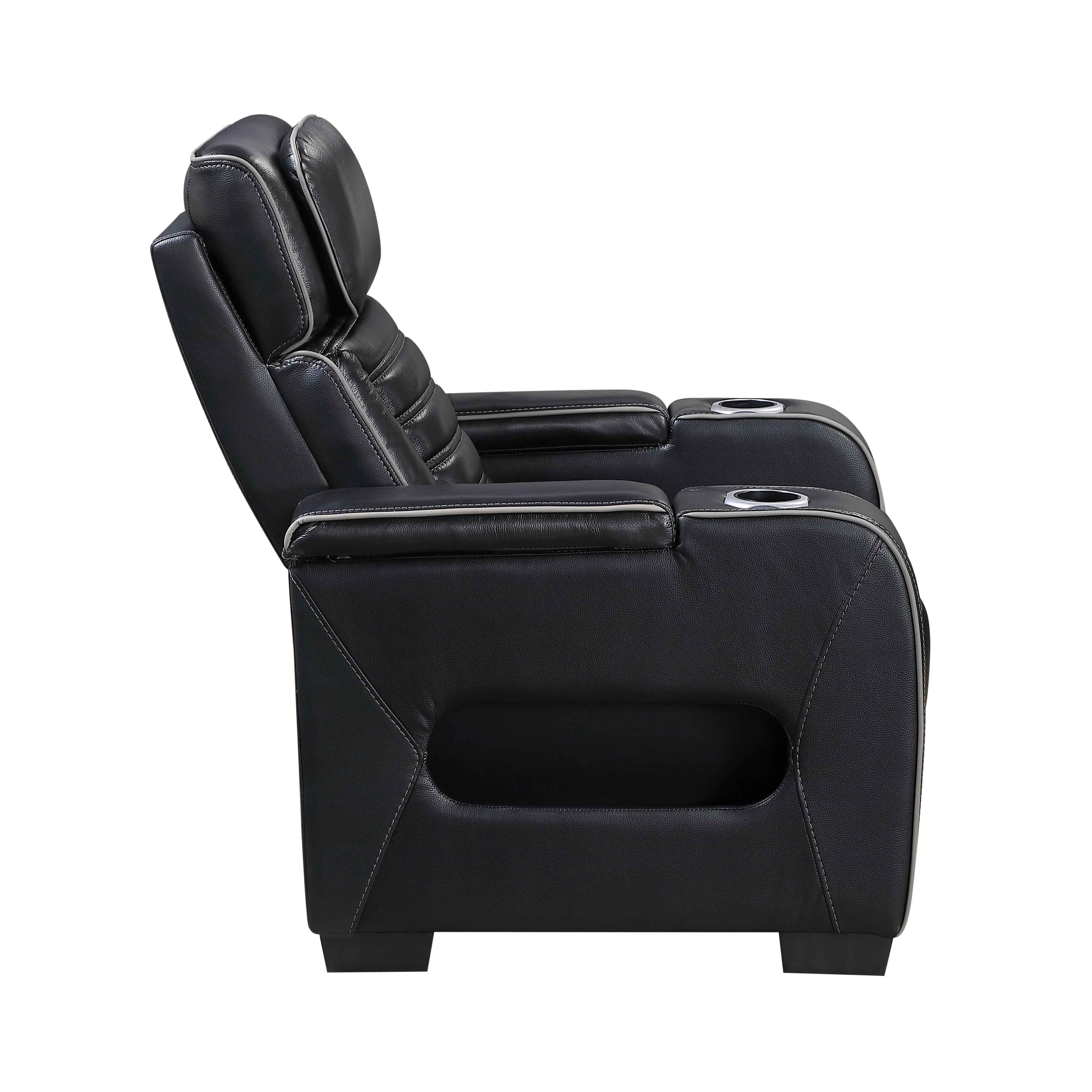 Cyber Black Power Reclining Living Room Set - Image 14