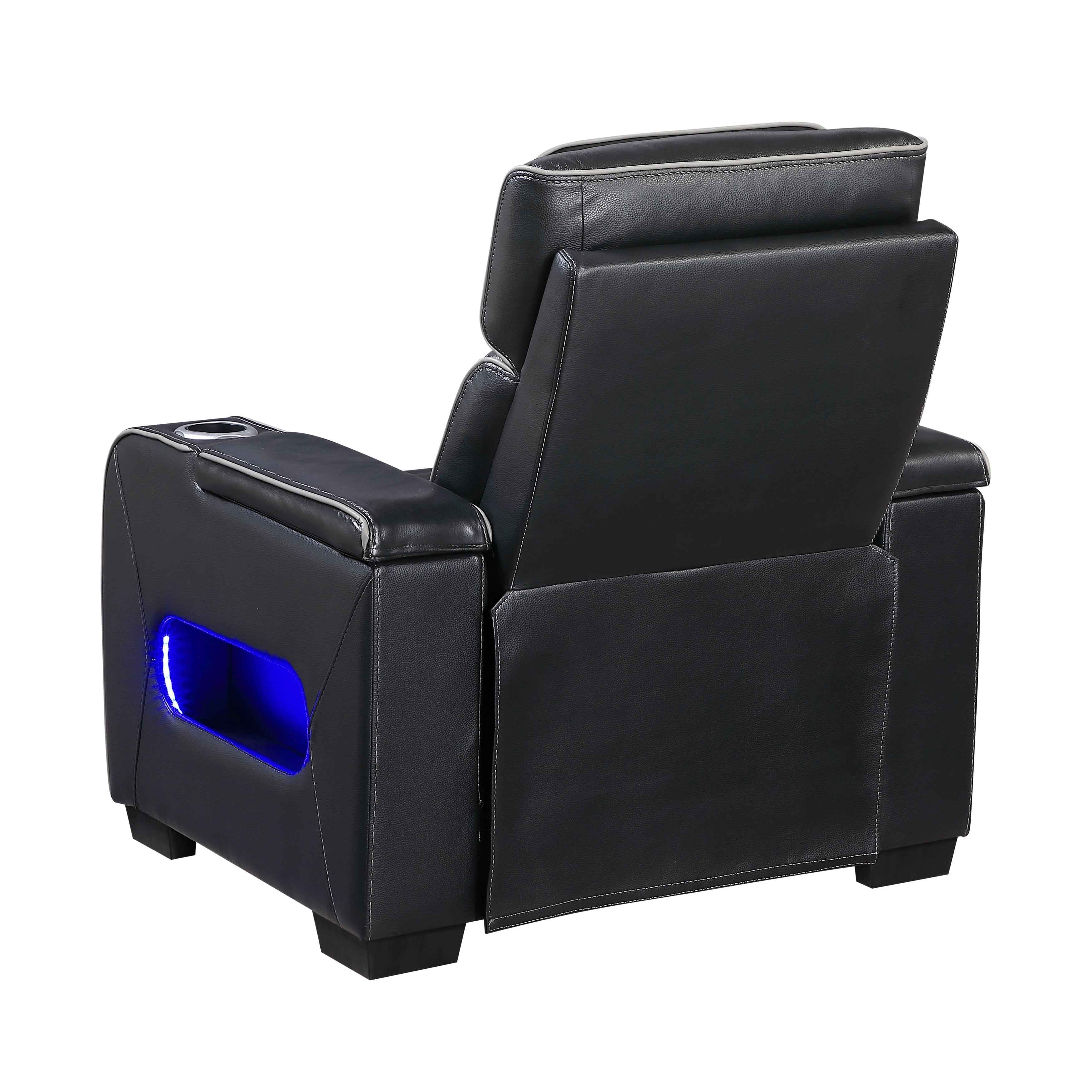 Cyber Black Power Reclining Living Room Set - Image 16