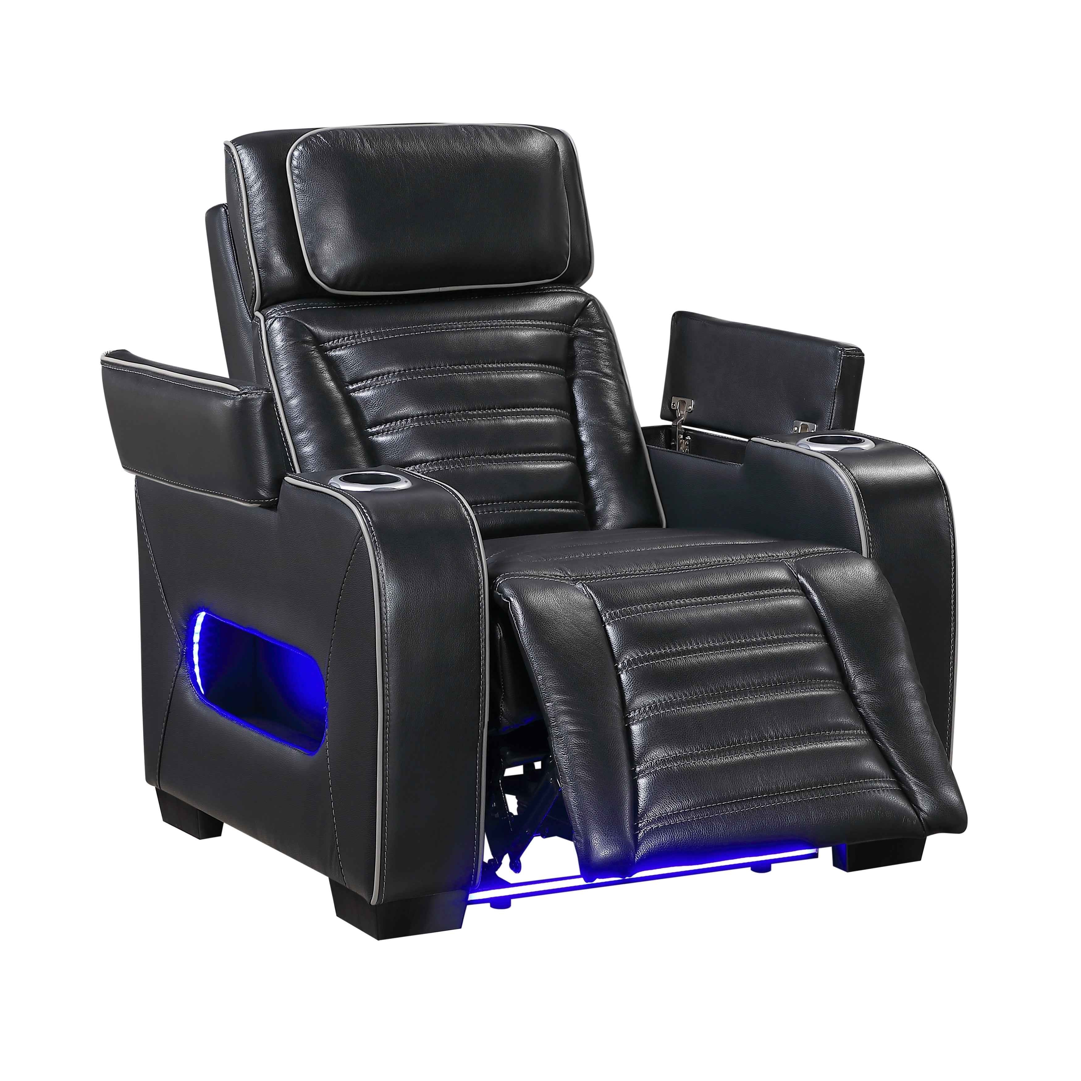 Cyber Black Power Reclining Living Room Set - Image 19