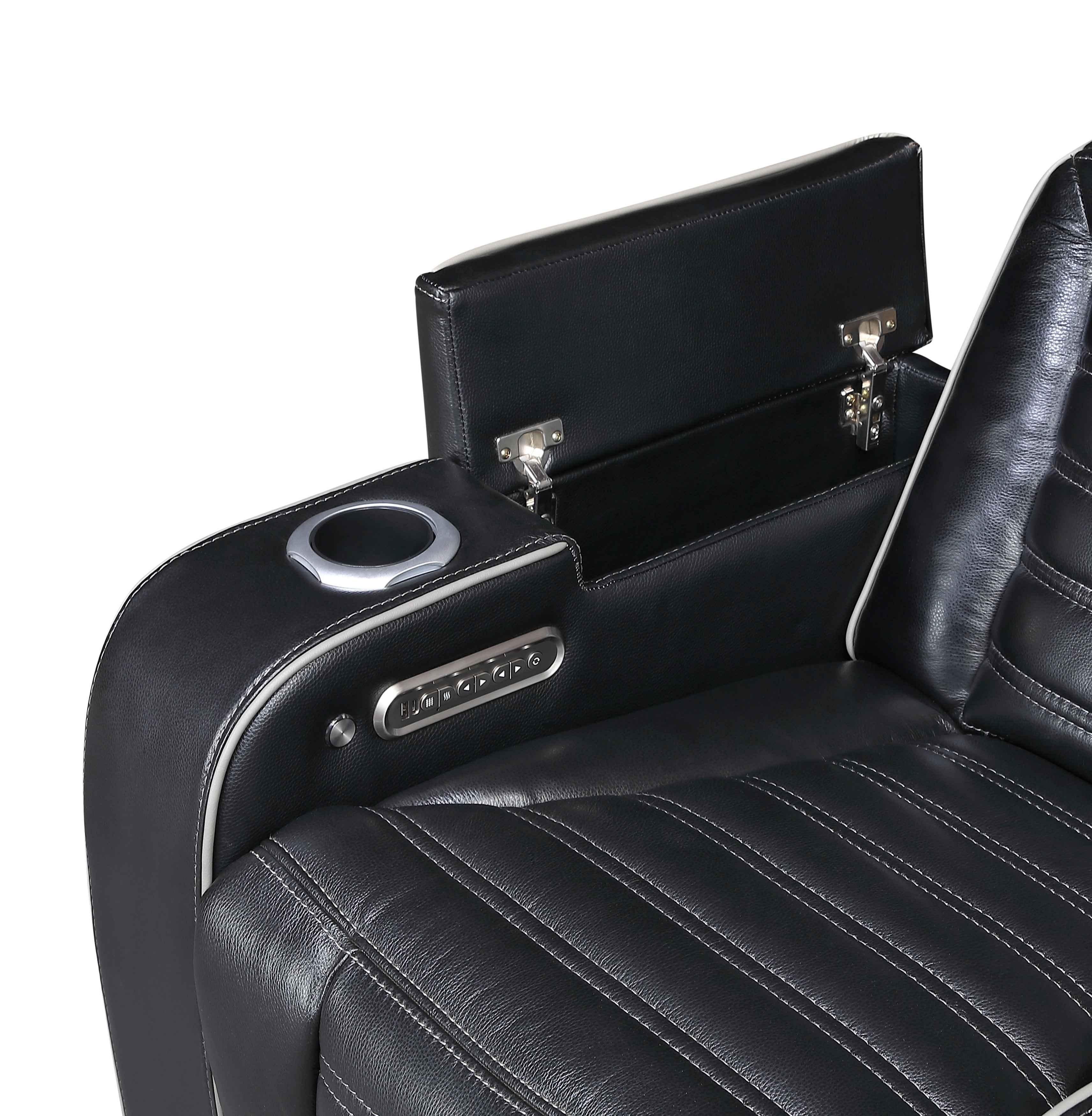 Cyber Black Power Reclining Living Room Set - Image 23