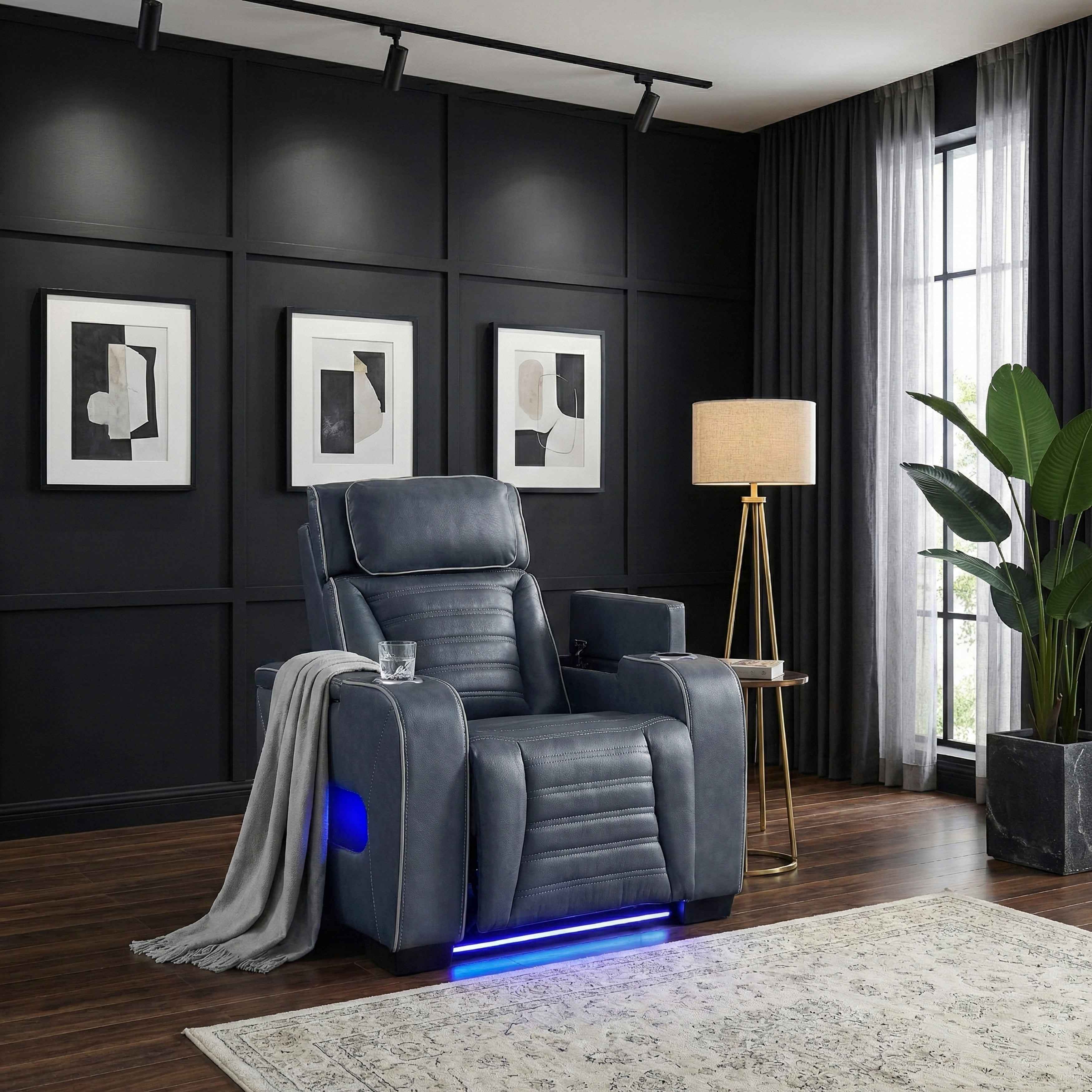 Cyber Blue 3-Piece Power Reclining Living Room Set - Image 39
