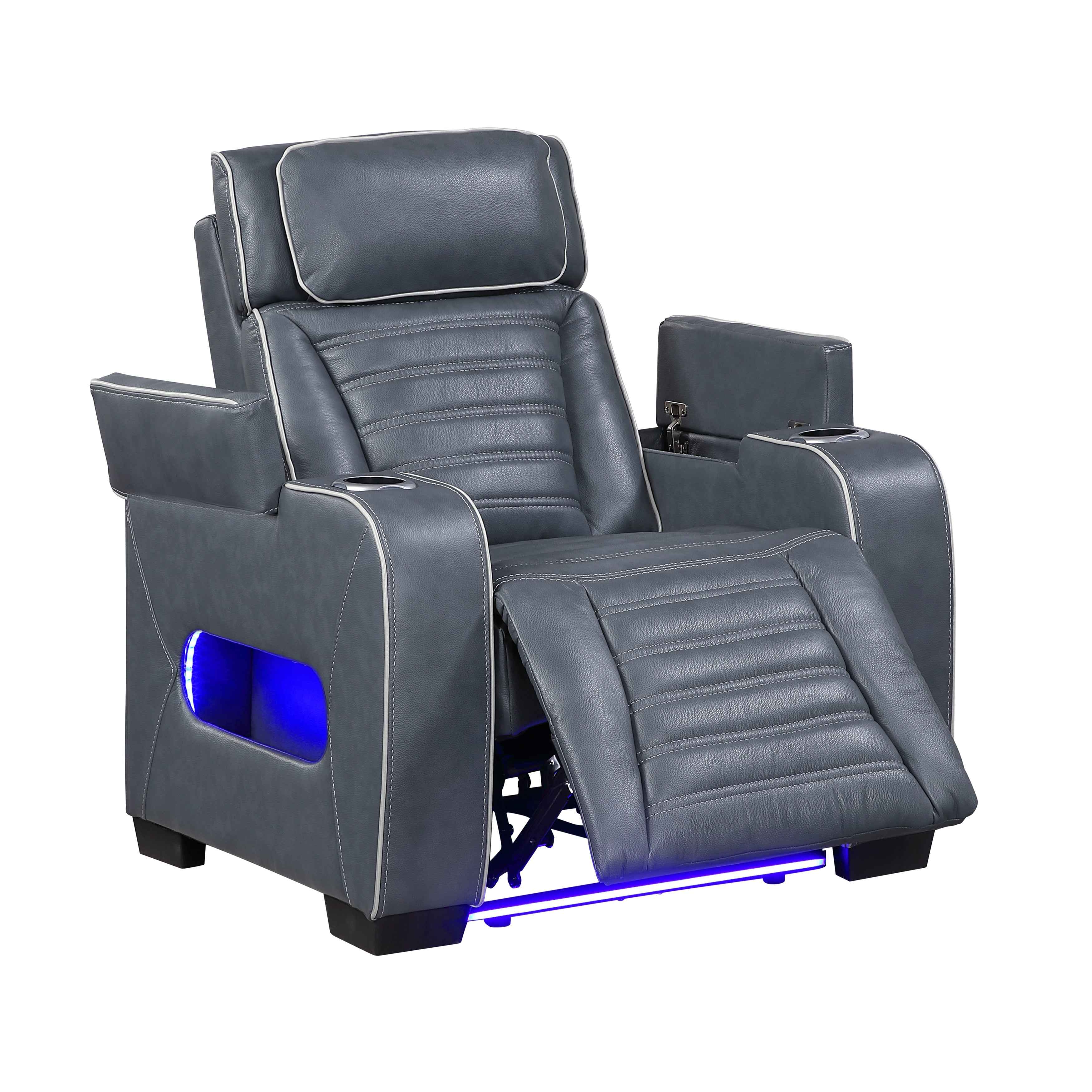 Cyber Blue Power Reclining Living Room Set - Image 24