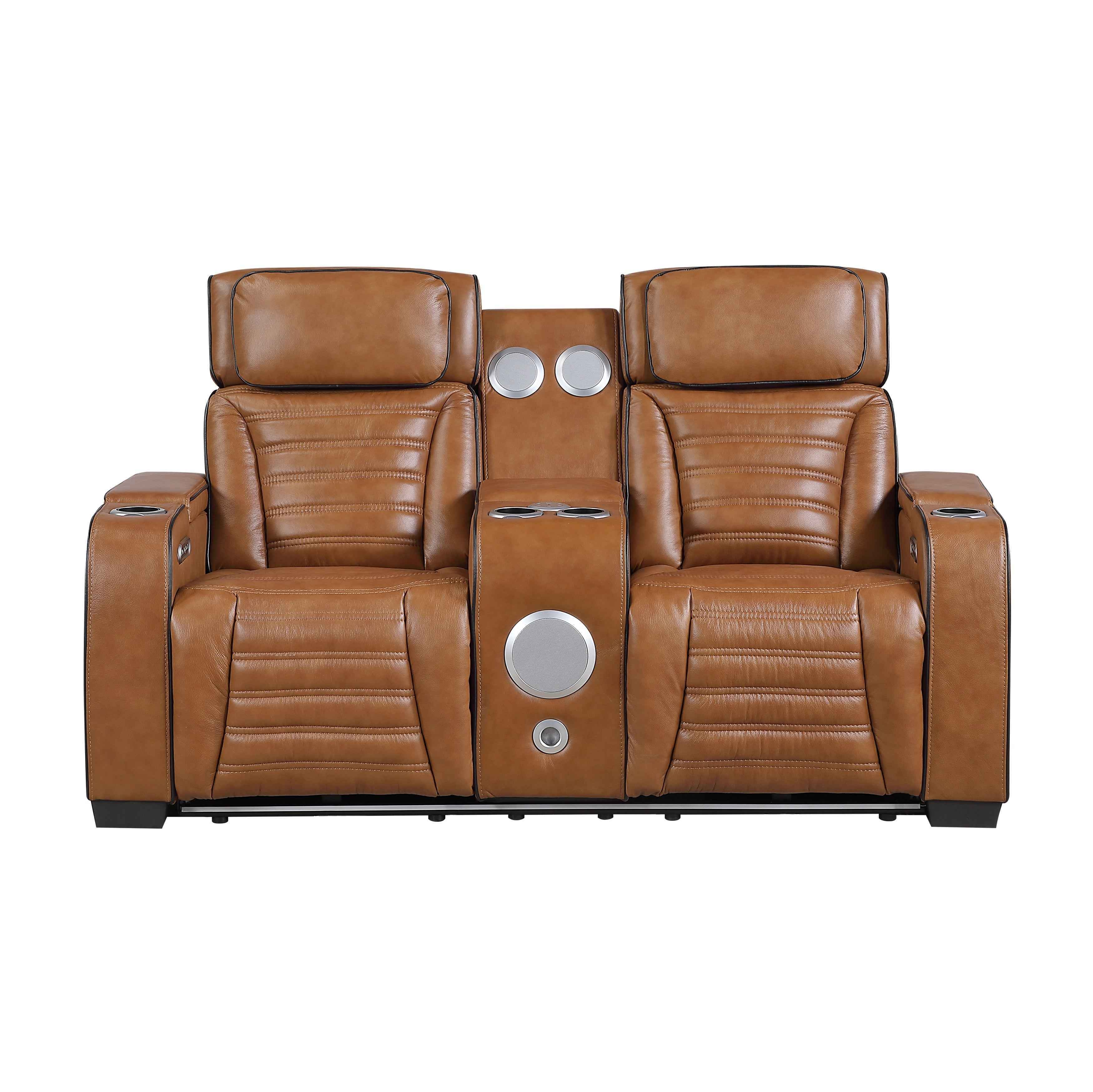 Cyber Brown 3-Piece Power Reclining Living Room Set - Image 8