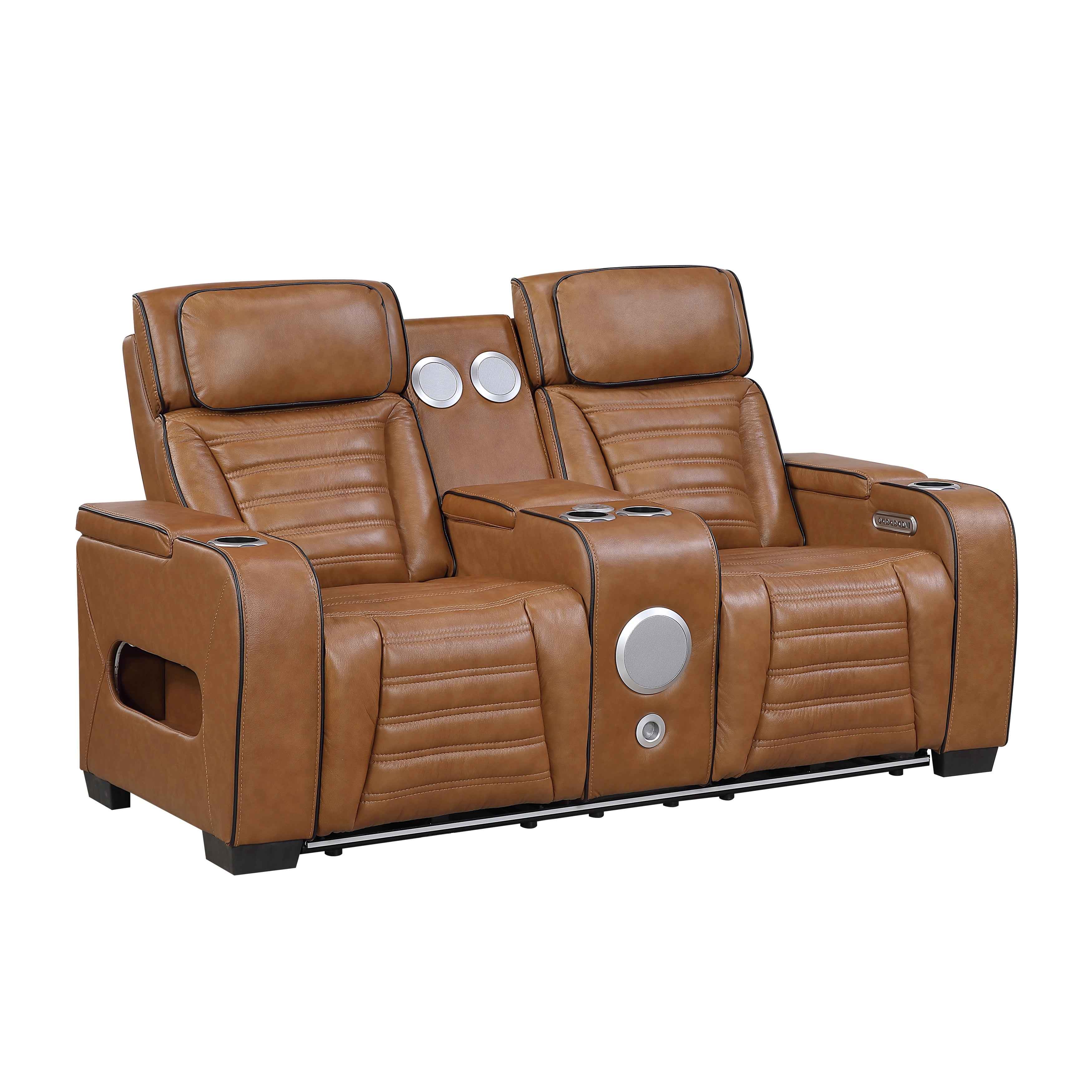 Cyber Brown Power Reclining Living Room Set - Image 9