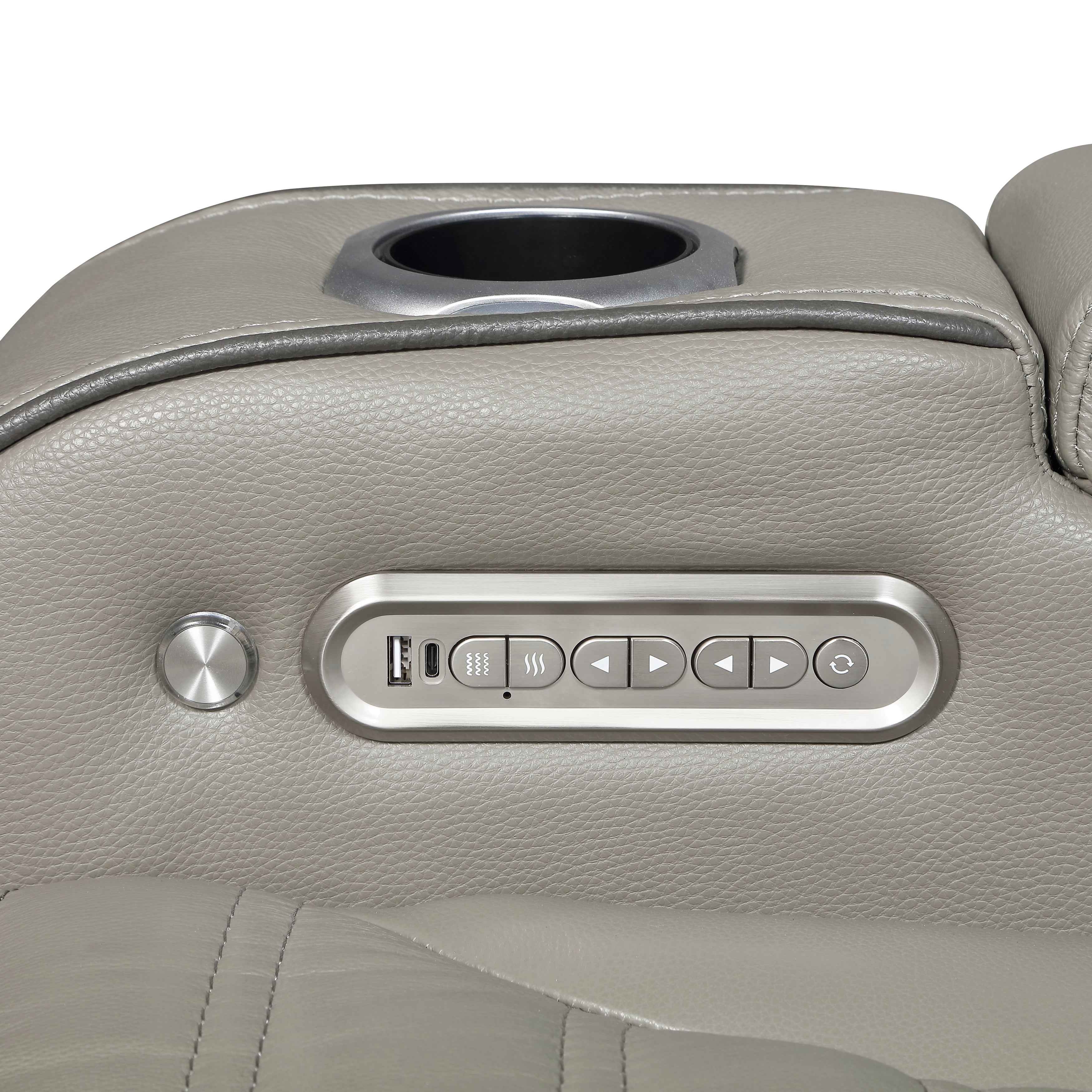 Cyber Gray Power Reclining Chair with Power Headrest - Image 11