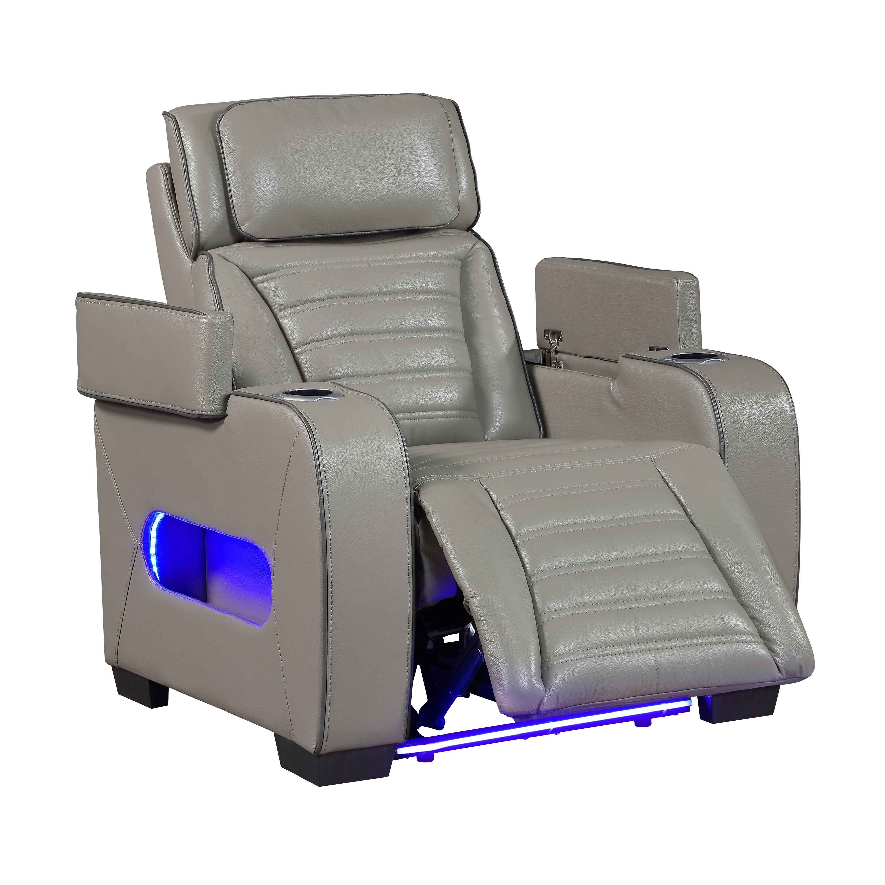Cyber Gray Power Reclining Living Room Set - Image 25
