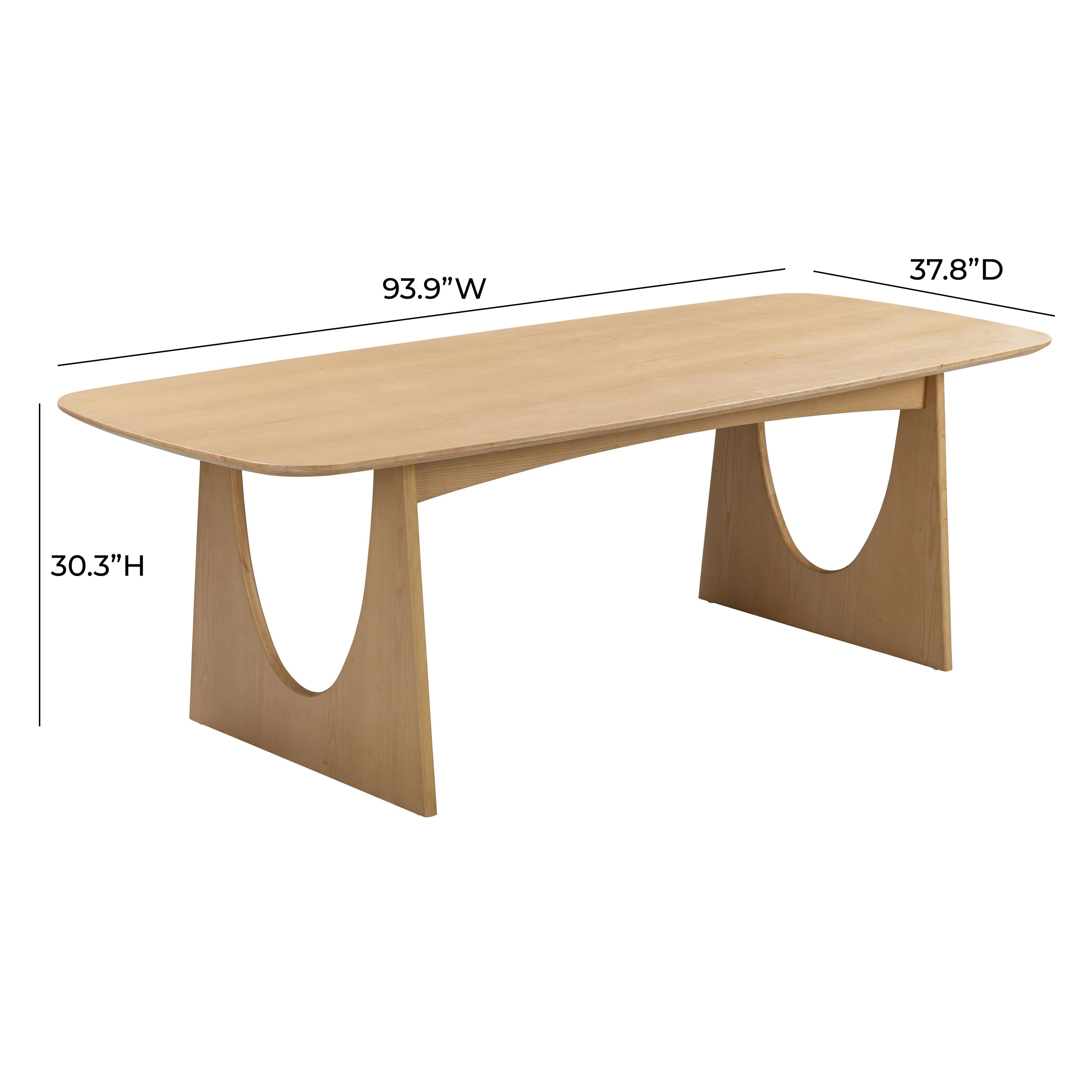 Cybill Natural Ash Rectangular Dining Table - Image 16
