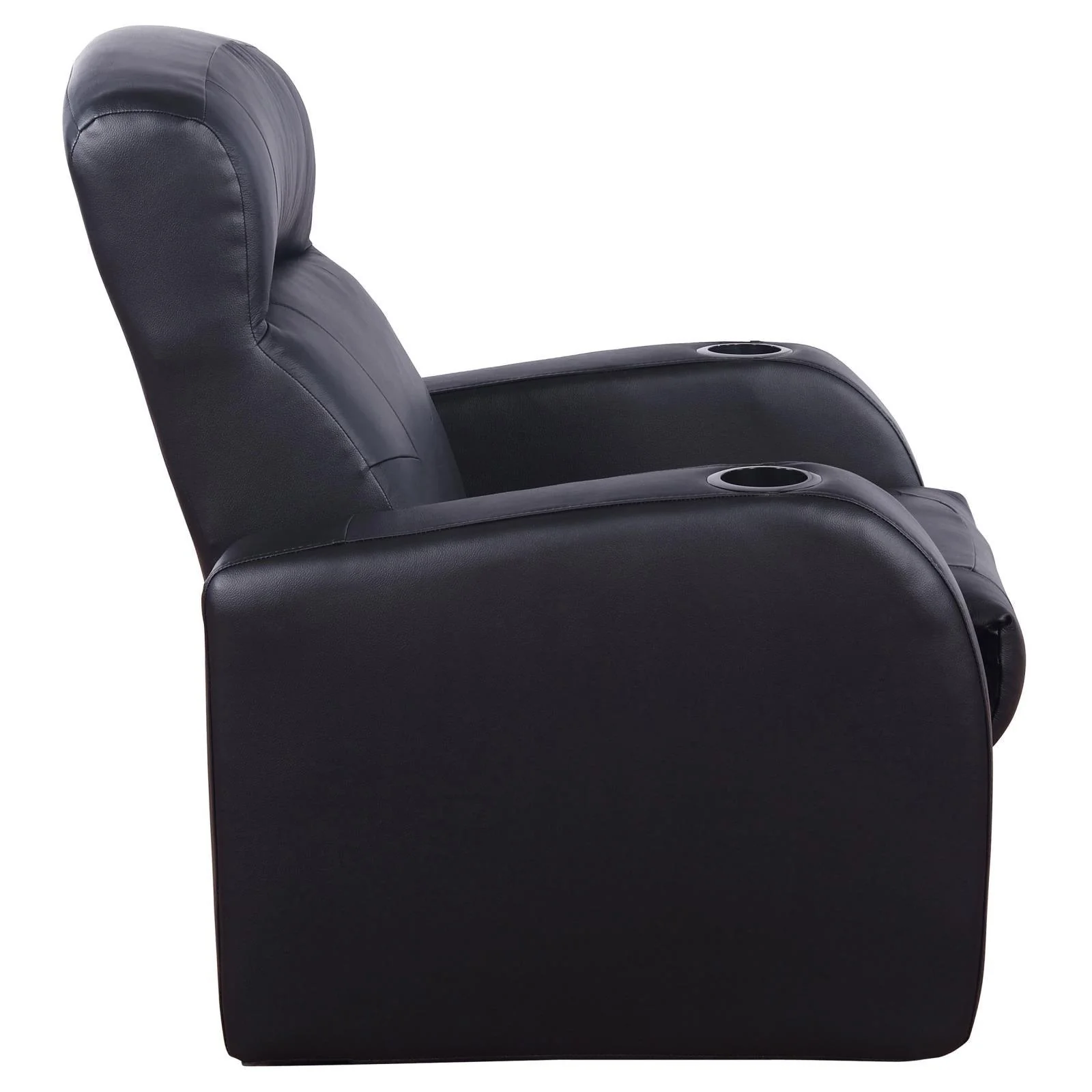 Cyrus Black Home Theater Upholstered Recliner - Image 6