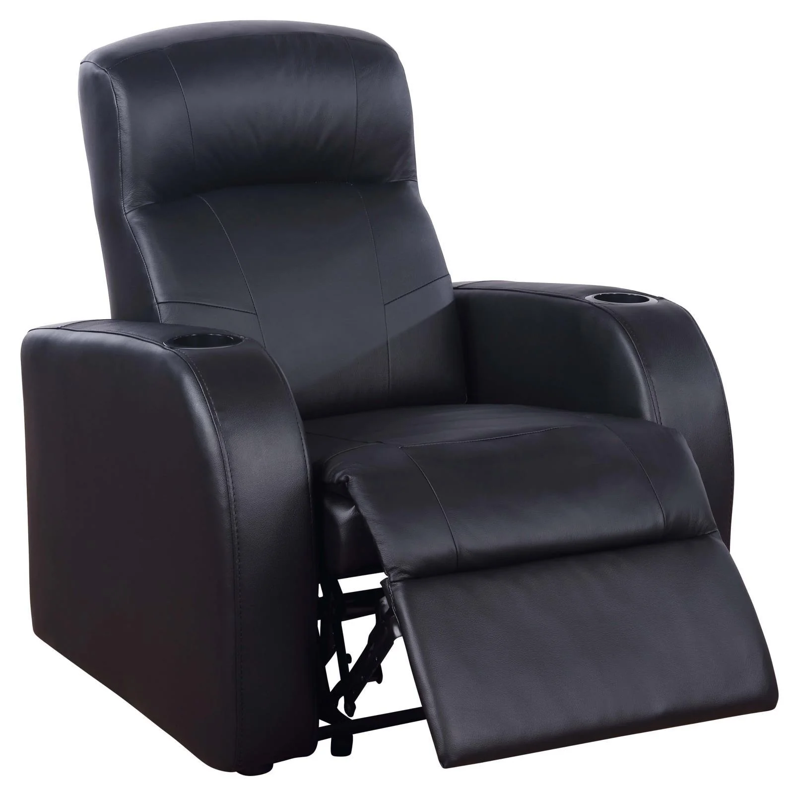 Cyrus Black Upholstered 7-Piece Reclining Living Room Set - Image 3