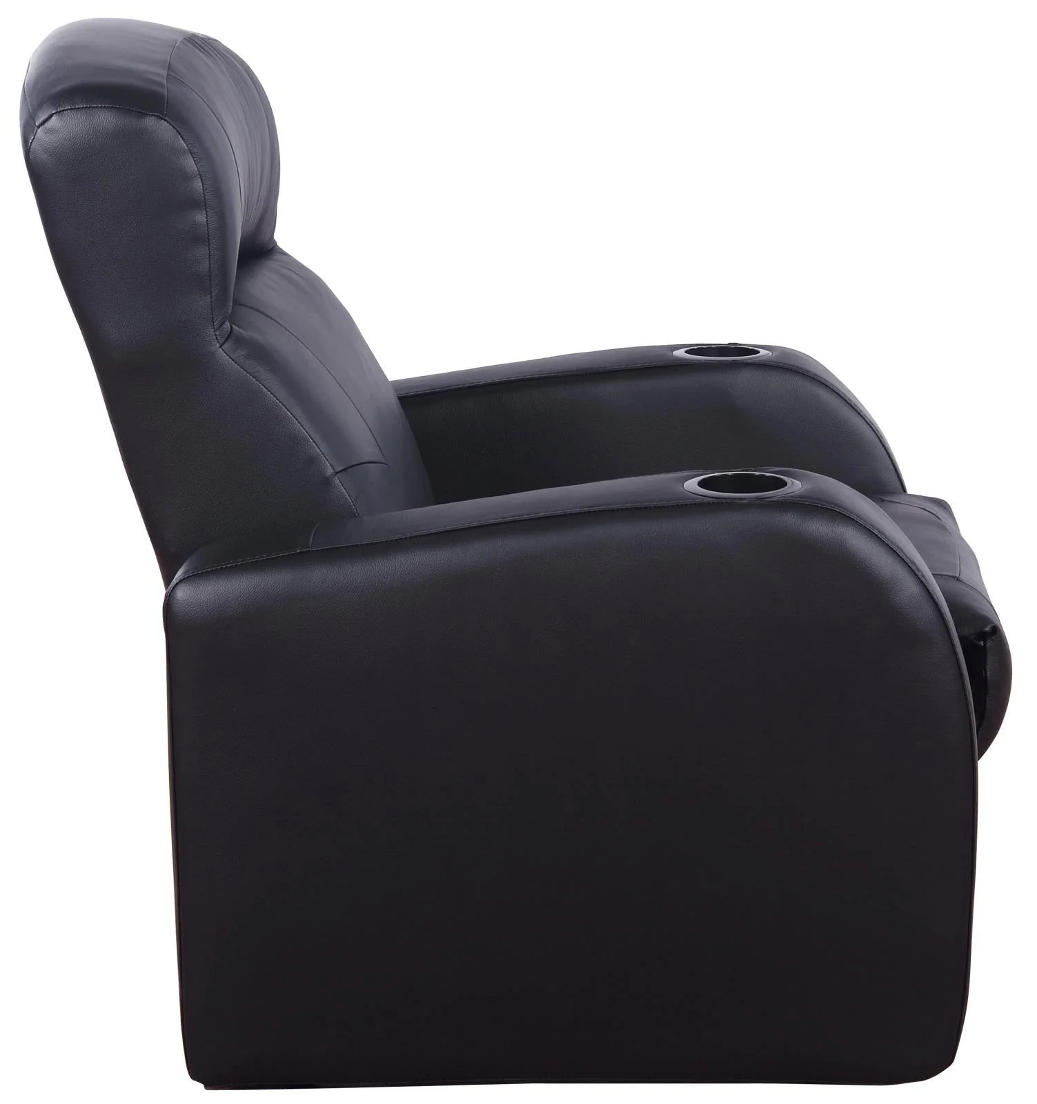 Cyrus Black Upholstered 7-Piece Reclining Living Room Set - Image 7