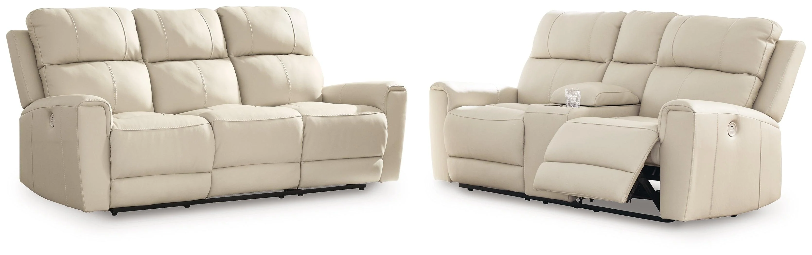 Dahlmoore Almond Power Reclining Sofa and Loveseat - Image 3