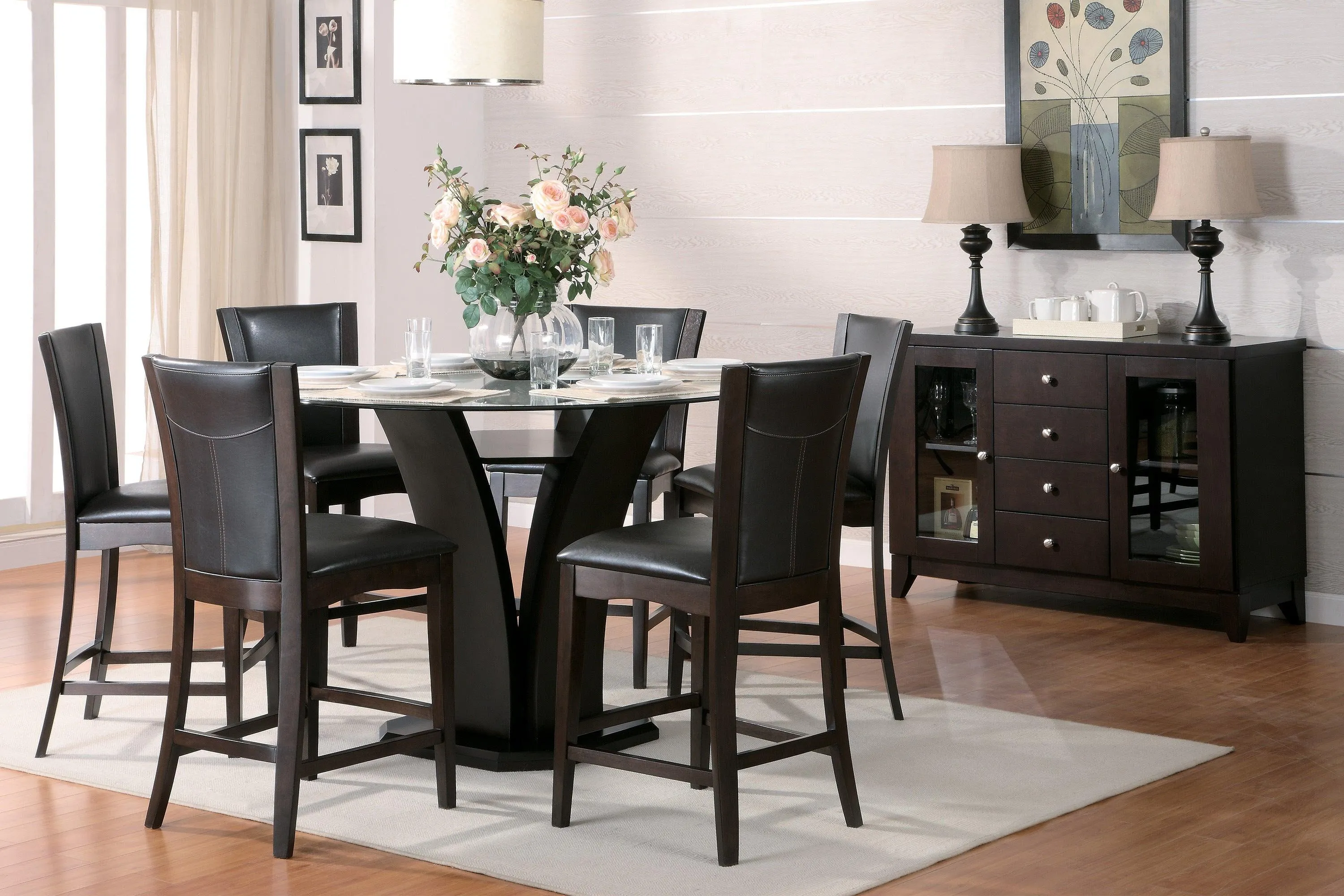 Daisy Dark Brown Counter Height Chair, Set of 2 - Image 6