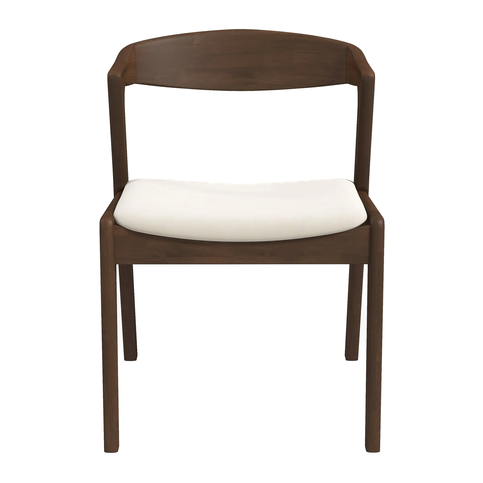 Dakota  Solid Wood Cream Velvet Dining Chair (Set Of 2) - Image 2