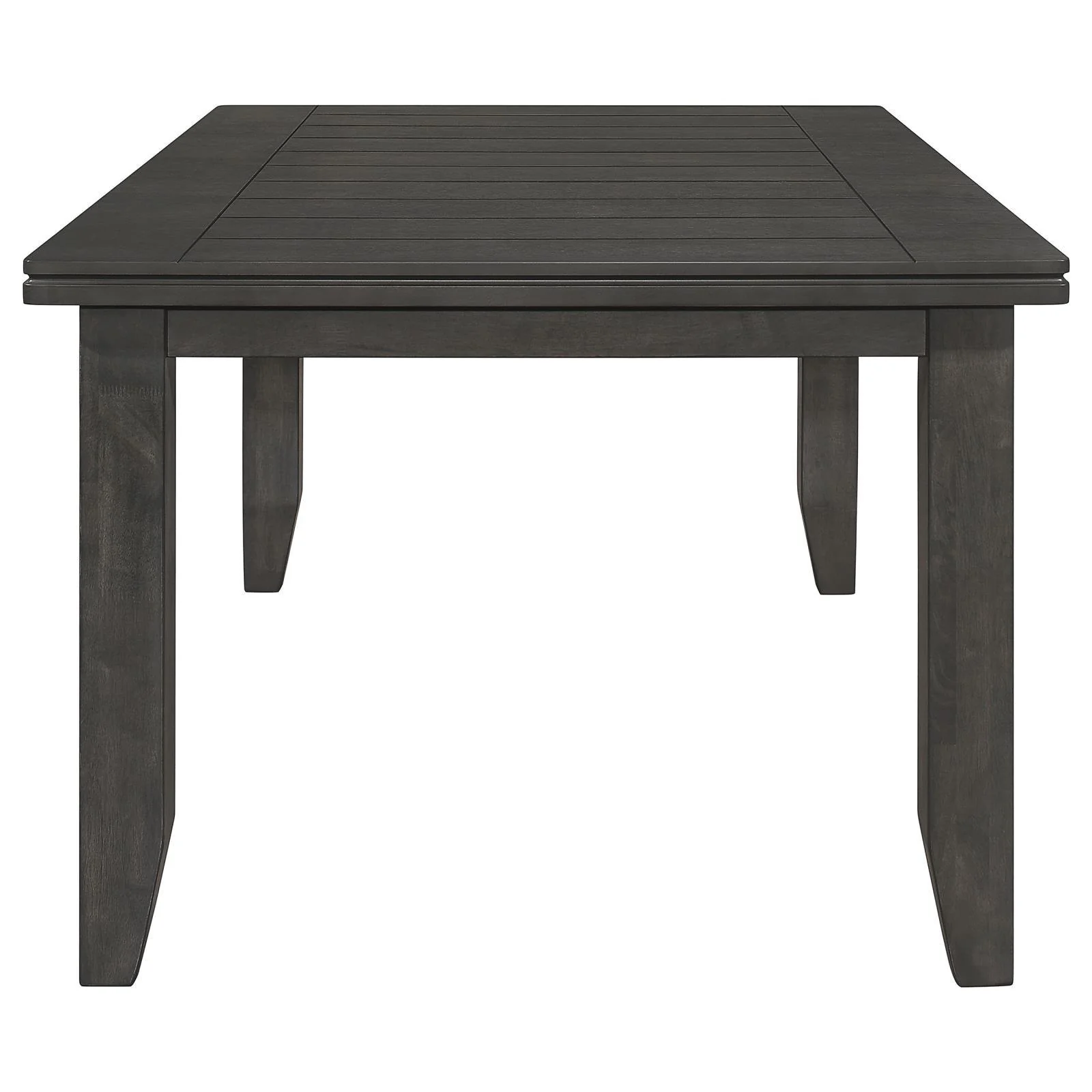 Dalila Dark Gray Rectangular Plank Top Dining Table - Image 3