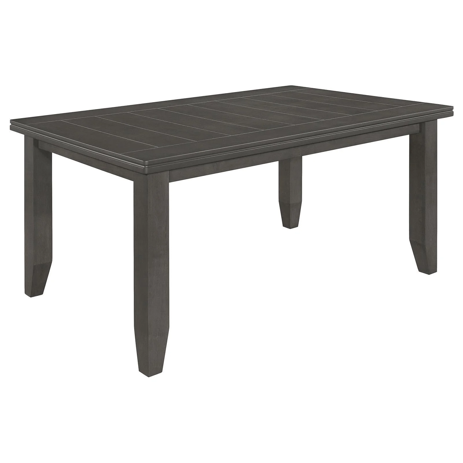 Dalila Dark Gray Rectangular Plank Top Dining Table - Image 4