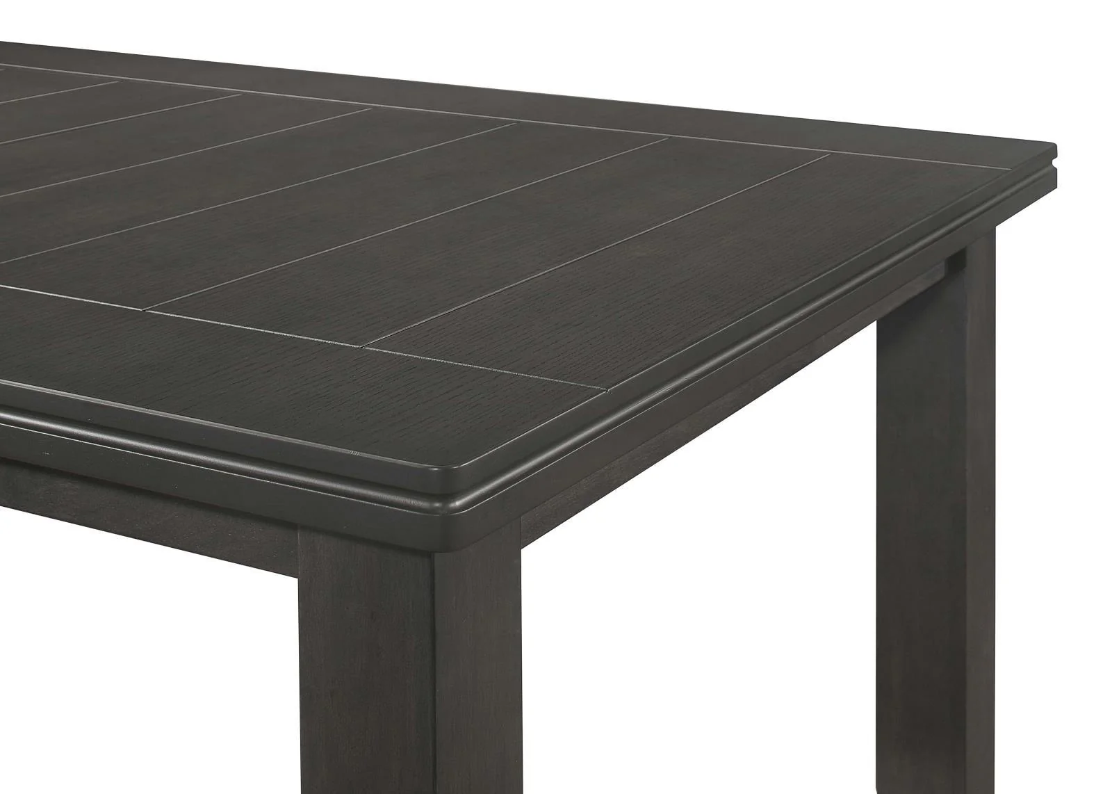 Dalila Dark Gray Rectangular Plank Top Dining Table - Image 6