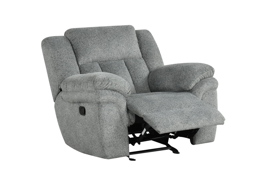 Dallas Gray 3-Piece Manual Reclining Set - Image 4