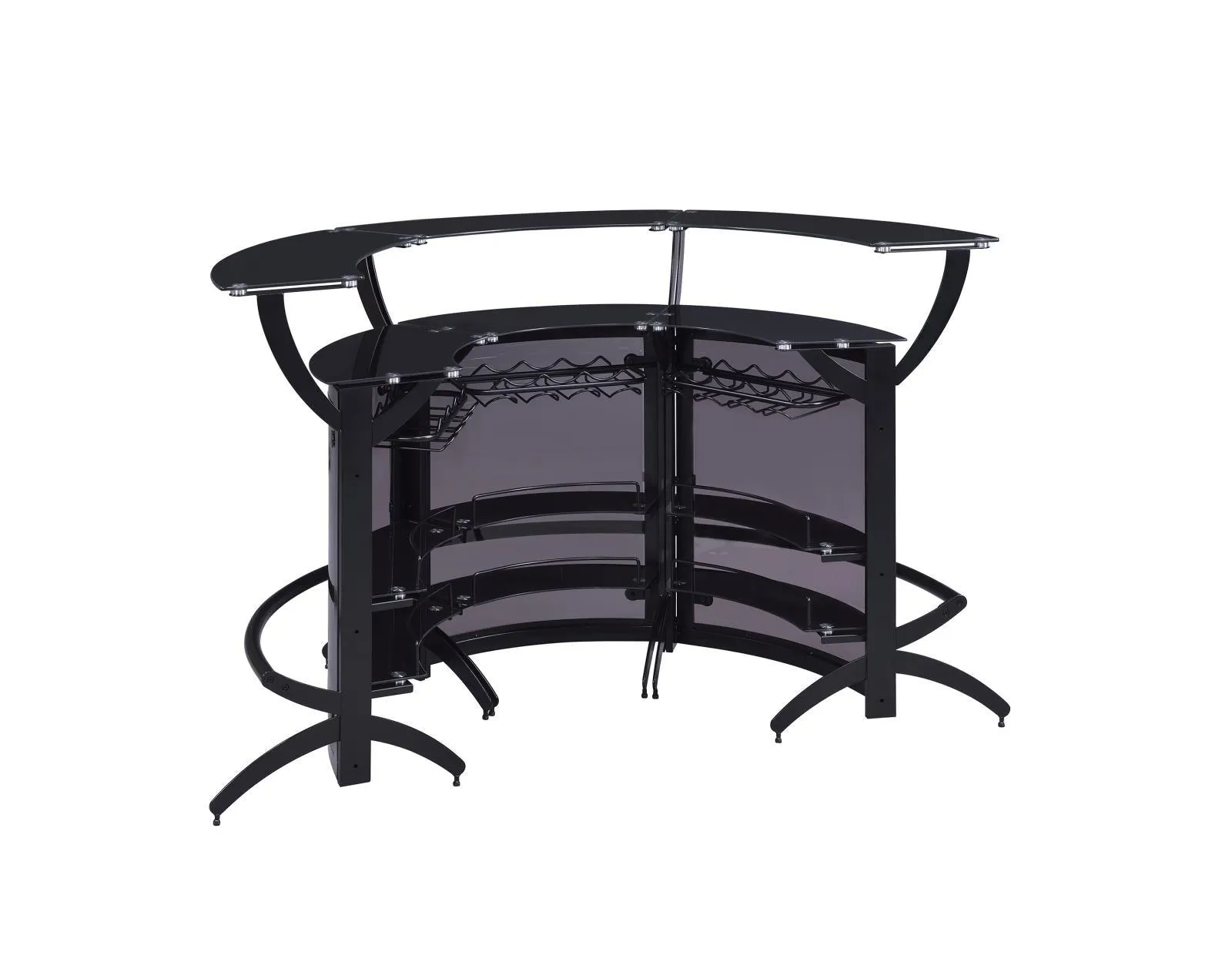 Dallas Smoke/Black Curved Bar Unit - Image 6
