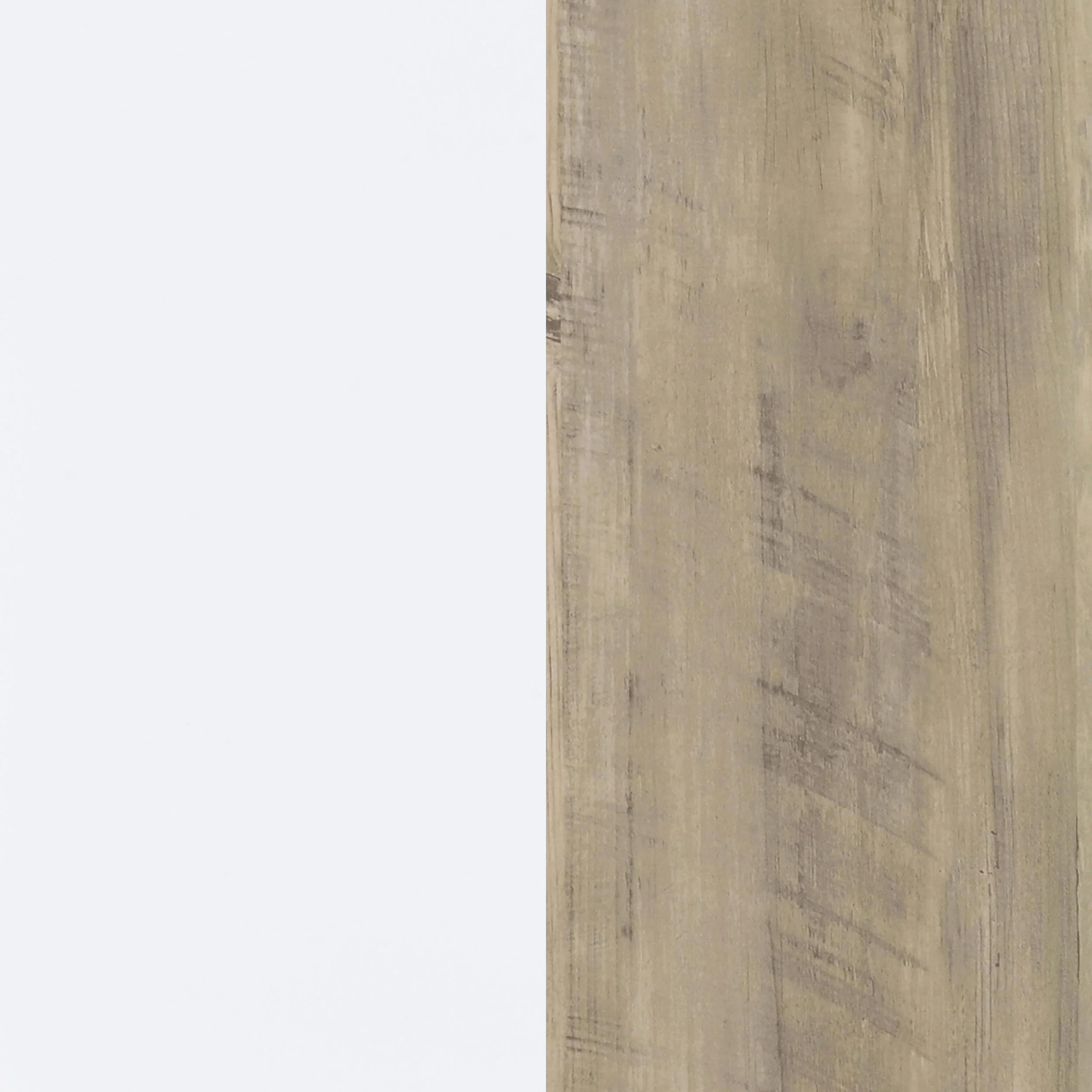 Dalton White and Distressed Pine 2-Door Storage Credenza - Image 13