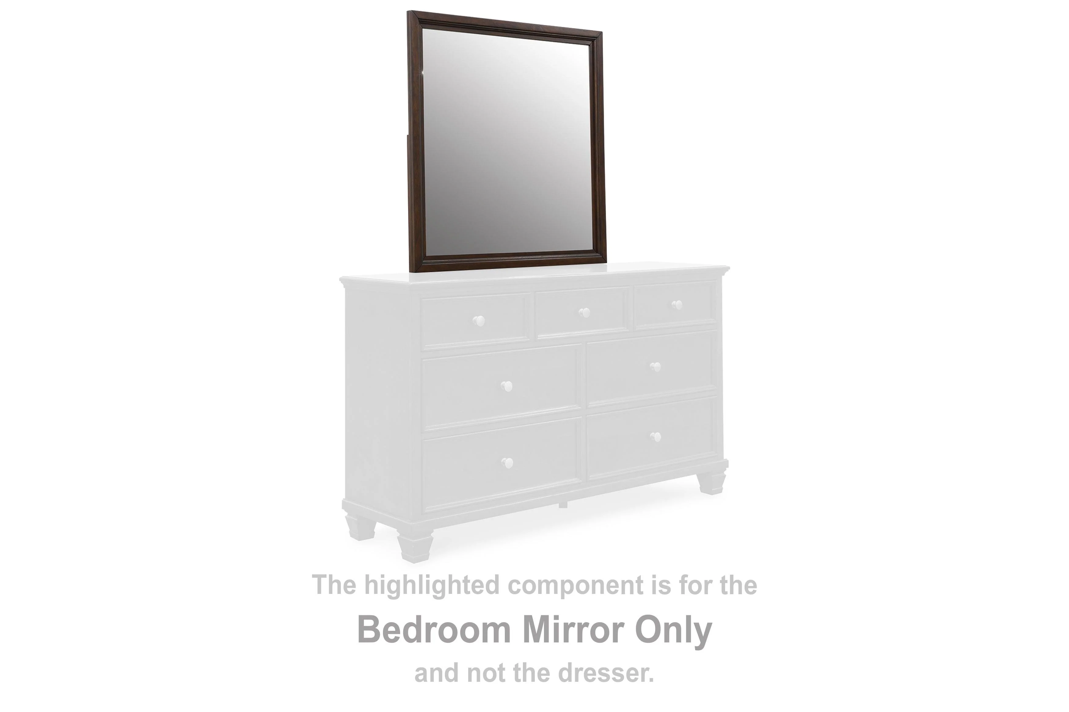 Danabrin Brown Bedroom Mirror (Mirror Only) - Image 3