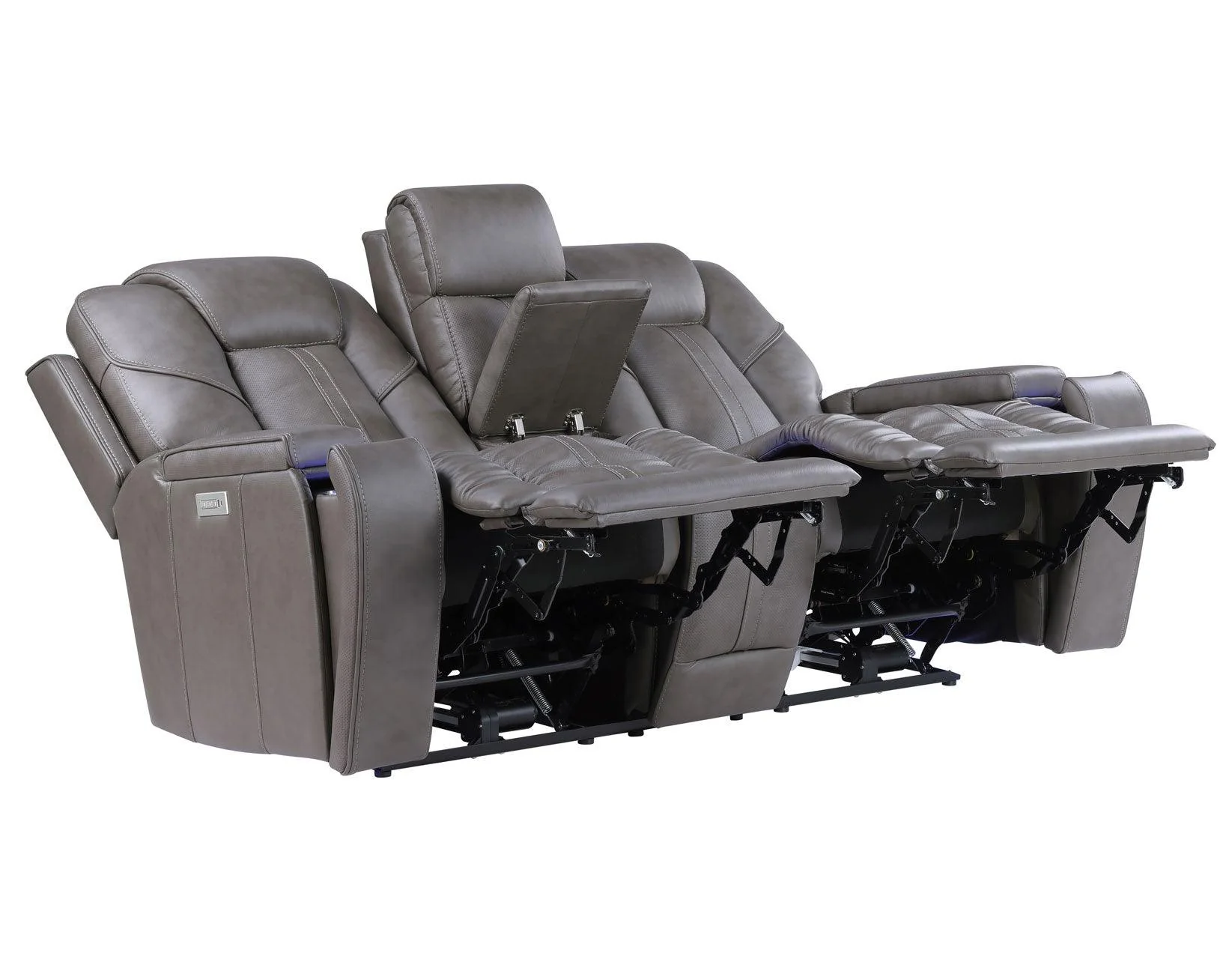 Daniel 3-Piece Triple Power Leather Manual Reclining Set - Image 21