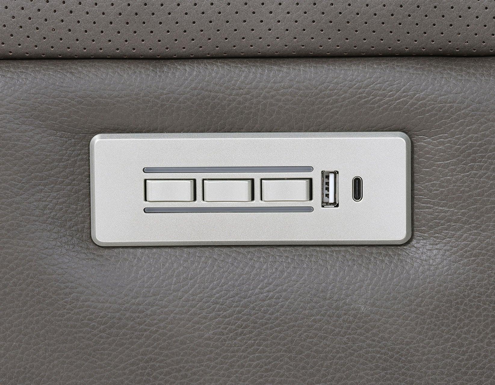 Daniel 3-Piece Triple Power Leather Manual Reclining Set - Image 30