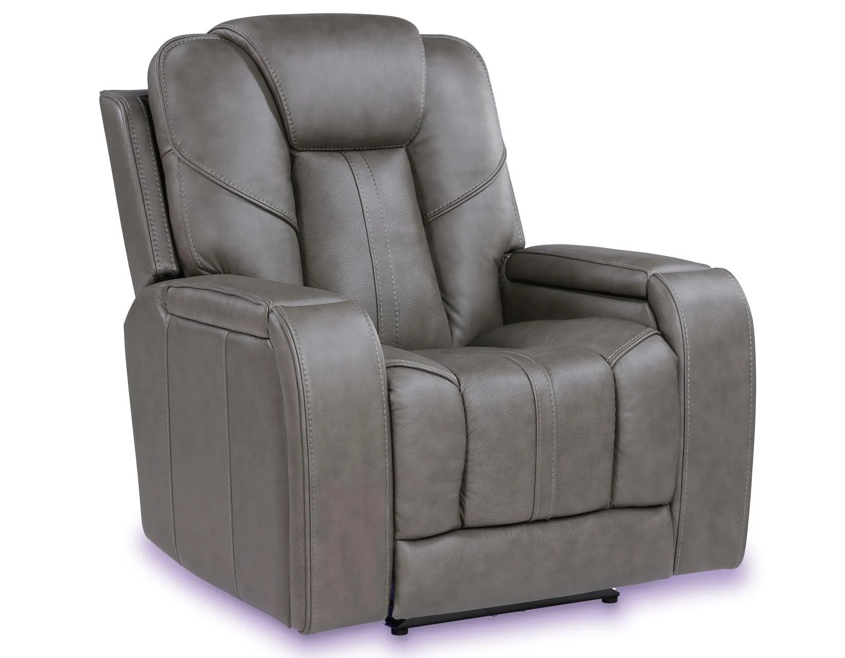 Daniel Triple Power Home Theater Leather Recliner with Built-in Speakers - Image 3