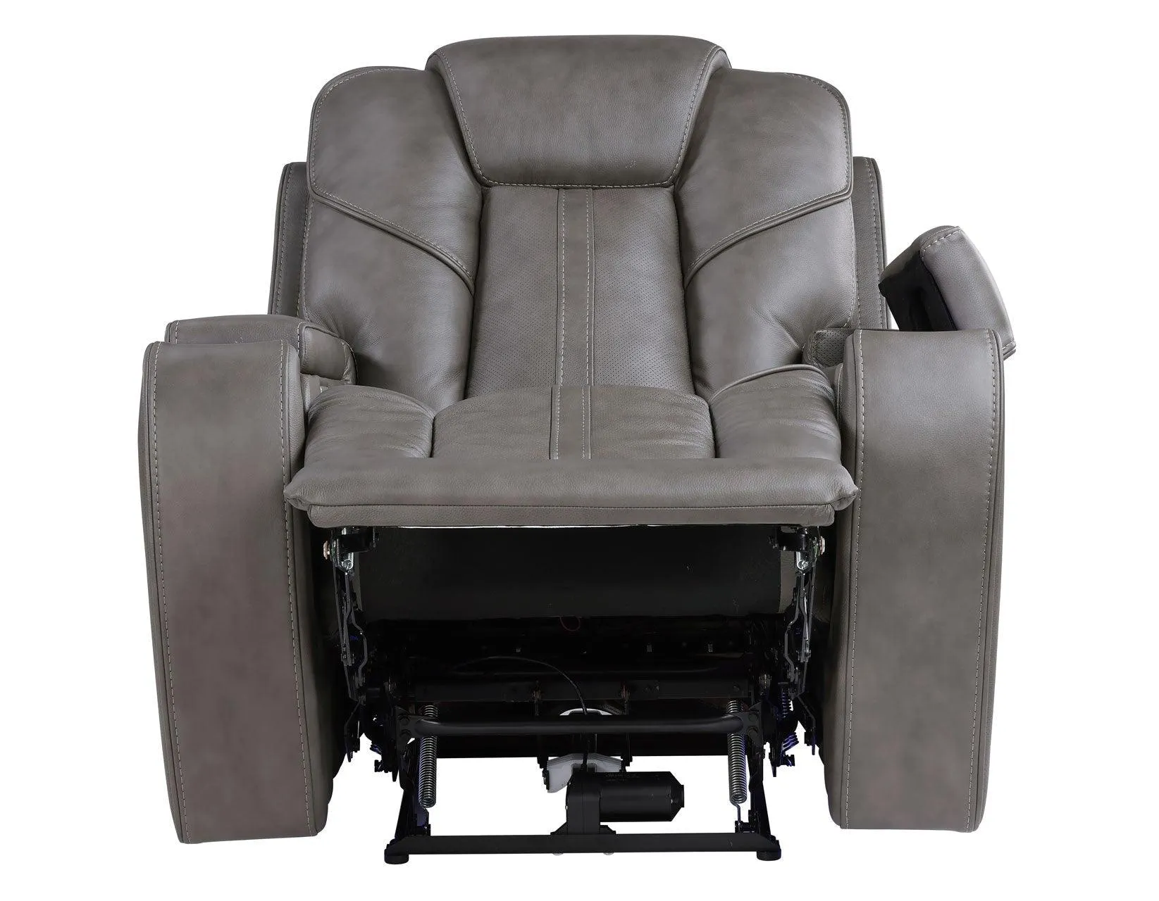 Daniel Triple Power Home Theater Leather Recliner with Built-in Speakers - Image 6