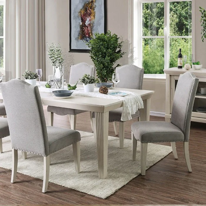 Daniella Antique White/Gray 7-Piece Dining Room Set - Image 2