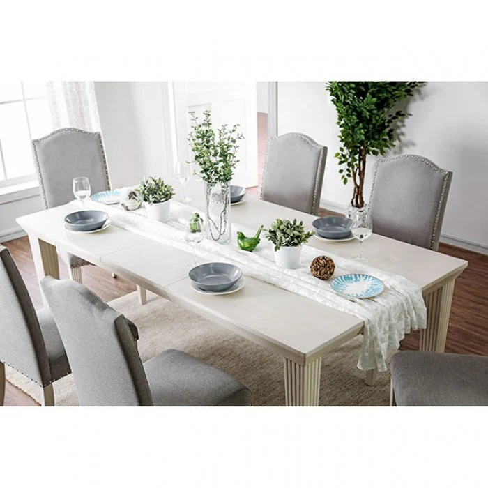 Daniella Antique White/Gray 7-Piece Dining Room Set - Image 3