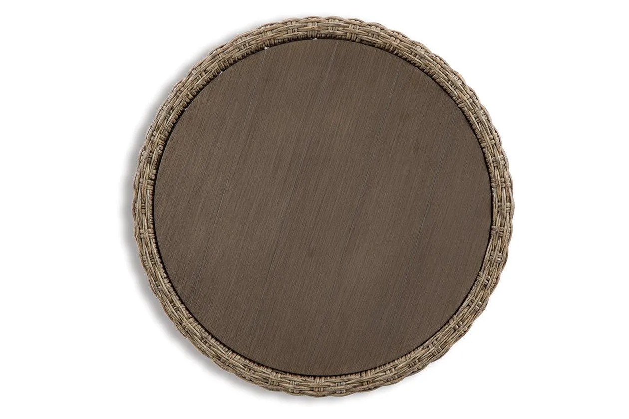 Danson Beige Outdoor End Table - Image 4