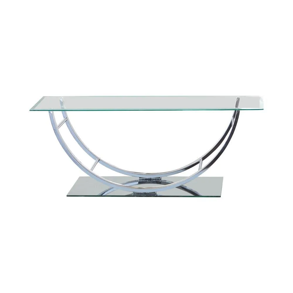 Danville Chrome U-Shaped Coffee Table - Image 2
