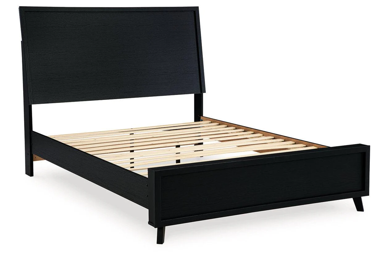 Danziar Black Queen Platform Bed - Image 2