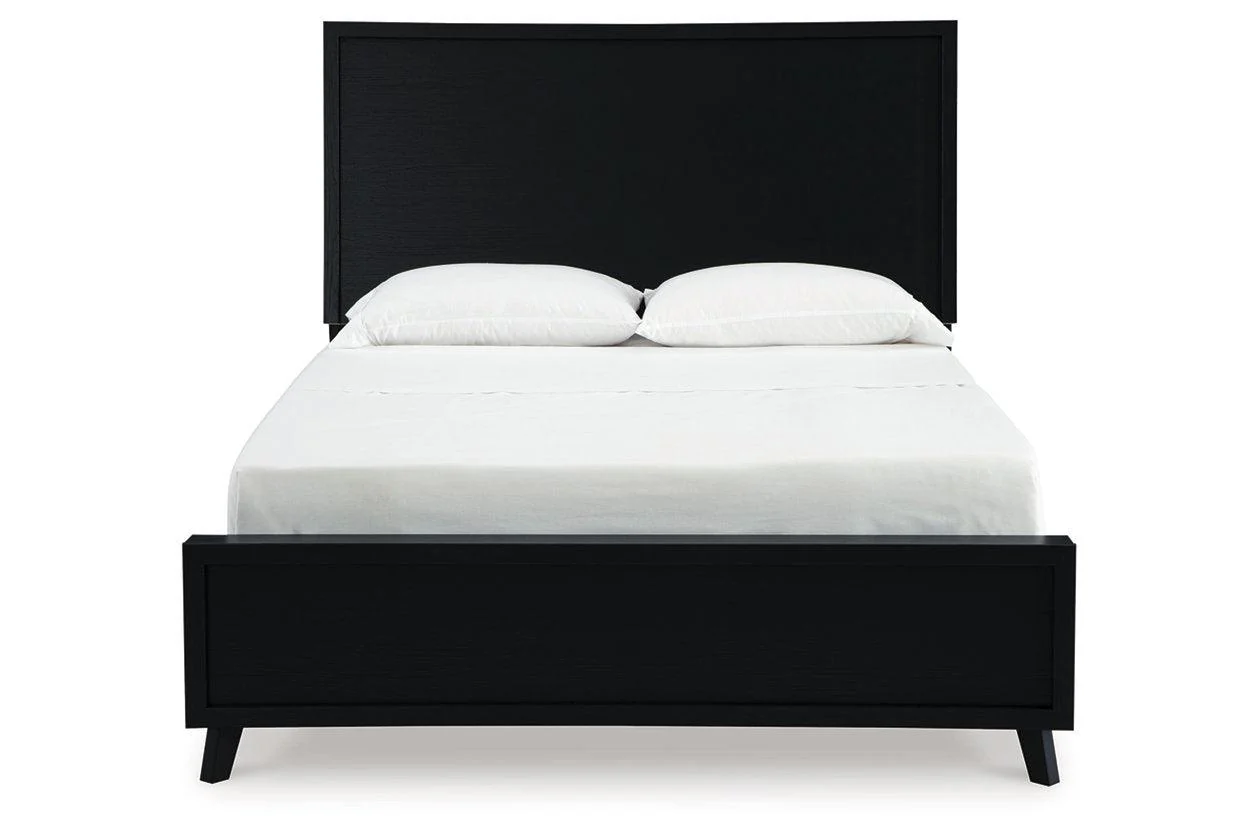 Danziar Black Queen Platform Bed - Image 3