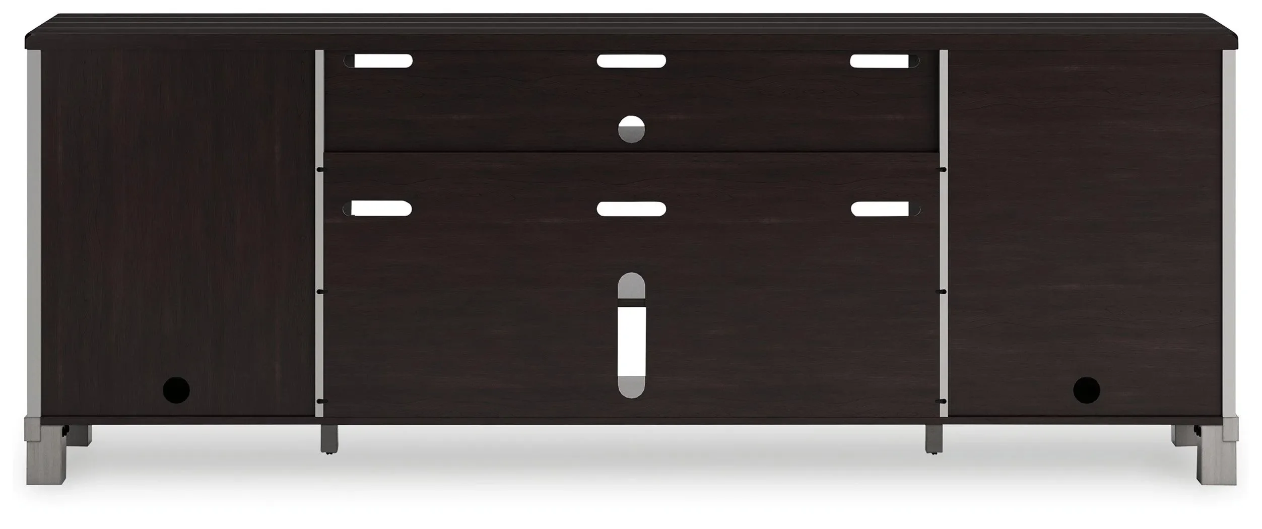 Darborn Gray/Brown 88" TV Stand - Image 5