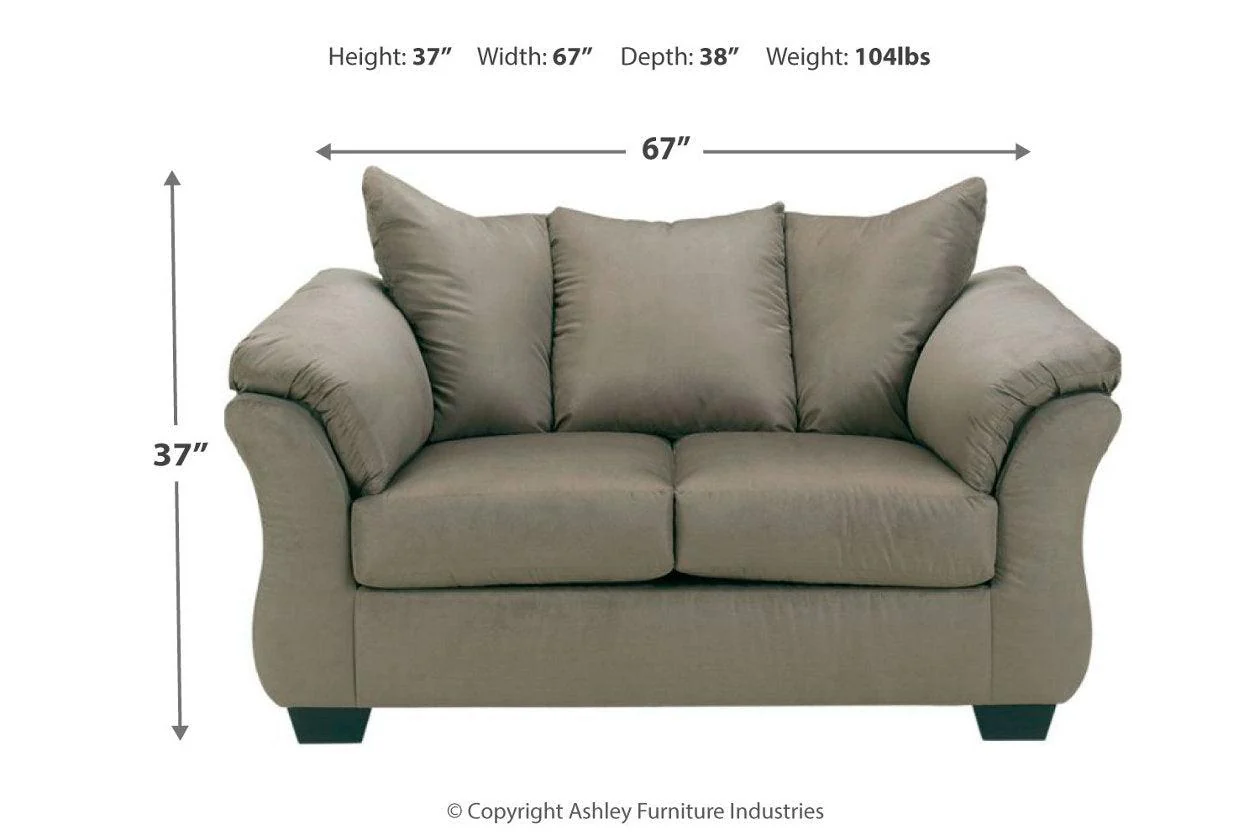 Darcy Cobblestone Loveseat - Image 3