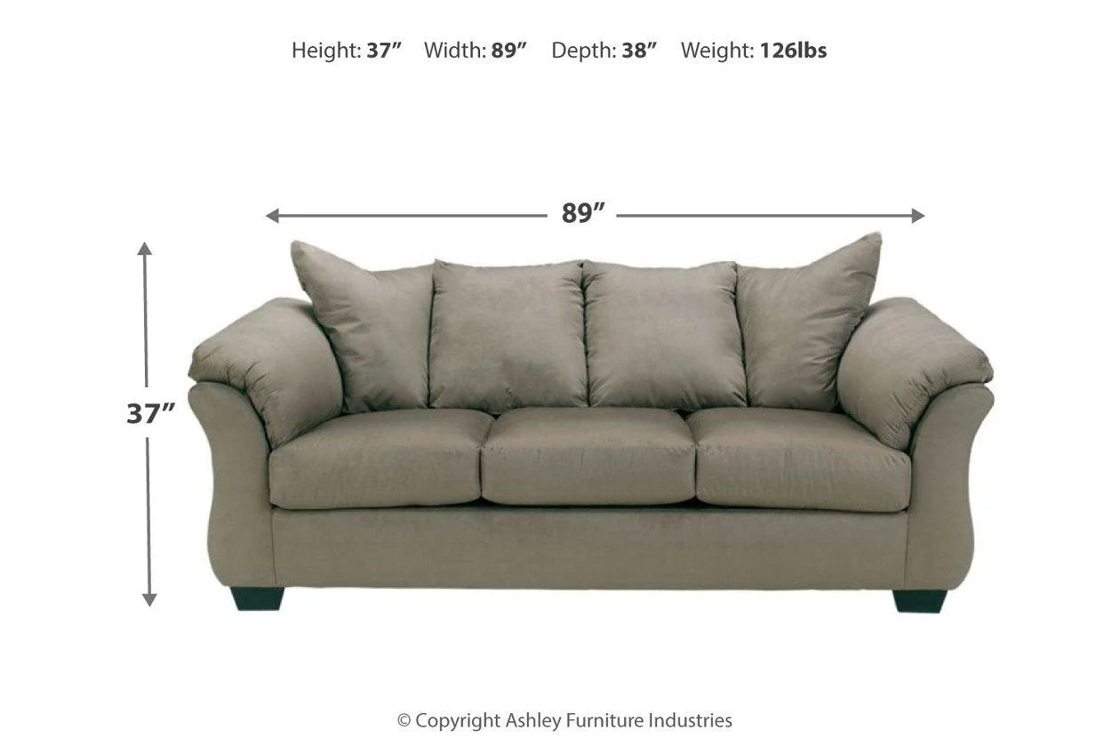Darcy Cobblestone Sofa - Image 4