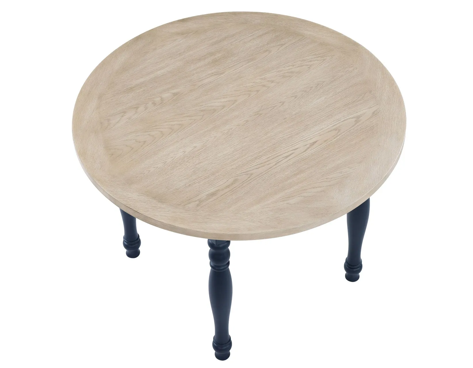 Darcy Midnight Blue/Natural Round Dining Room Set - Image 10