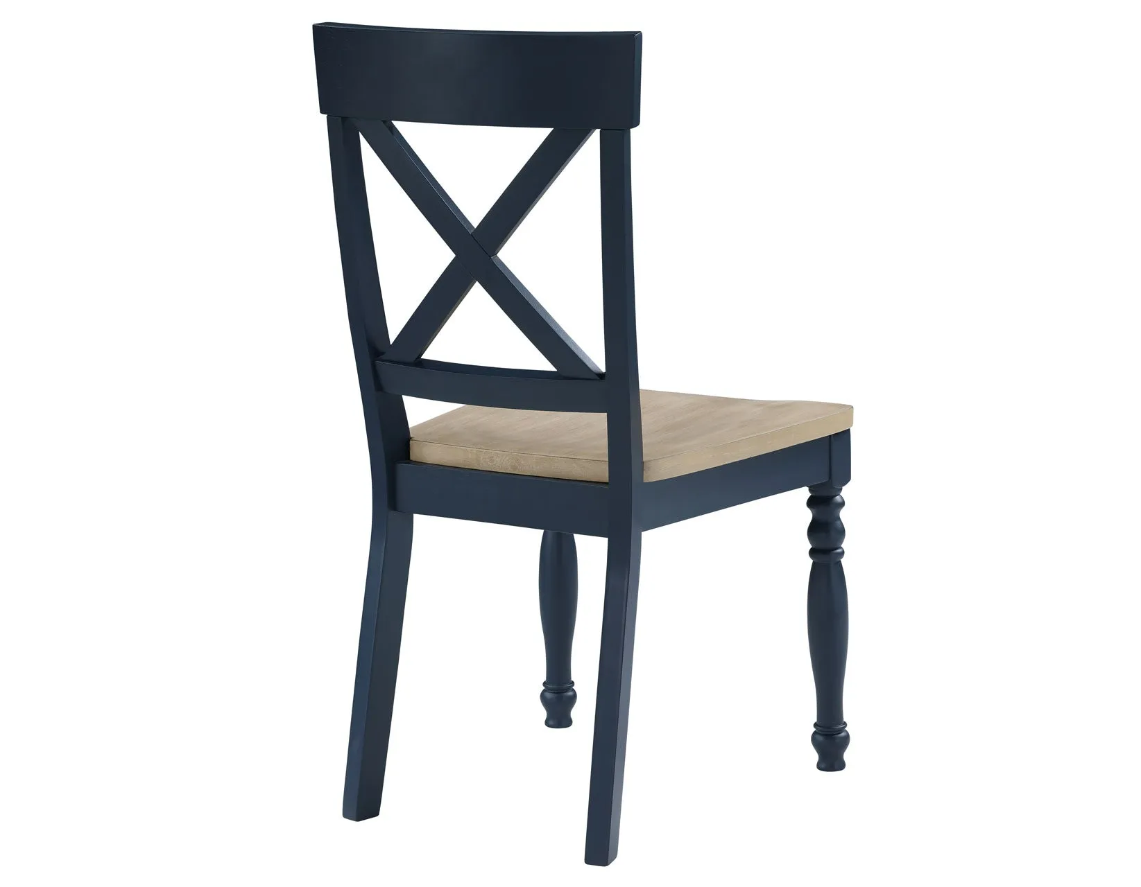 Darcy Midnight Blue/Natural Round Dining Room Set - Image 14