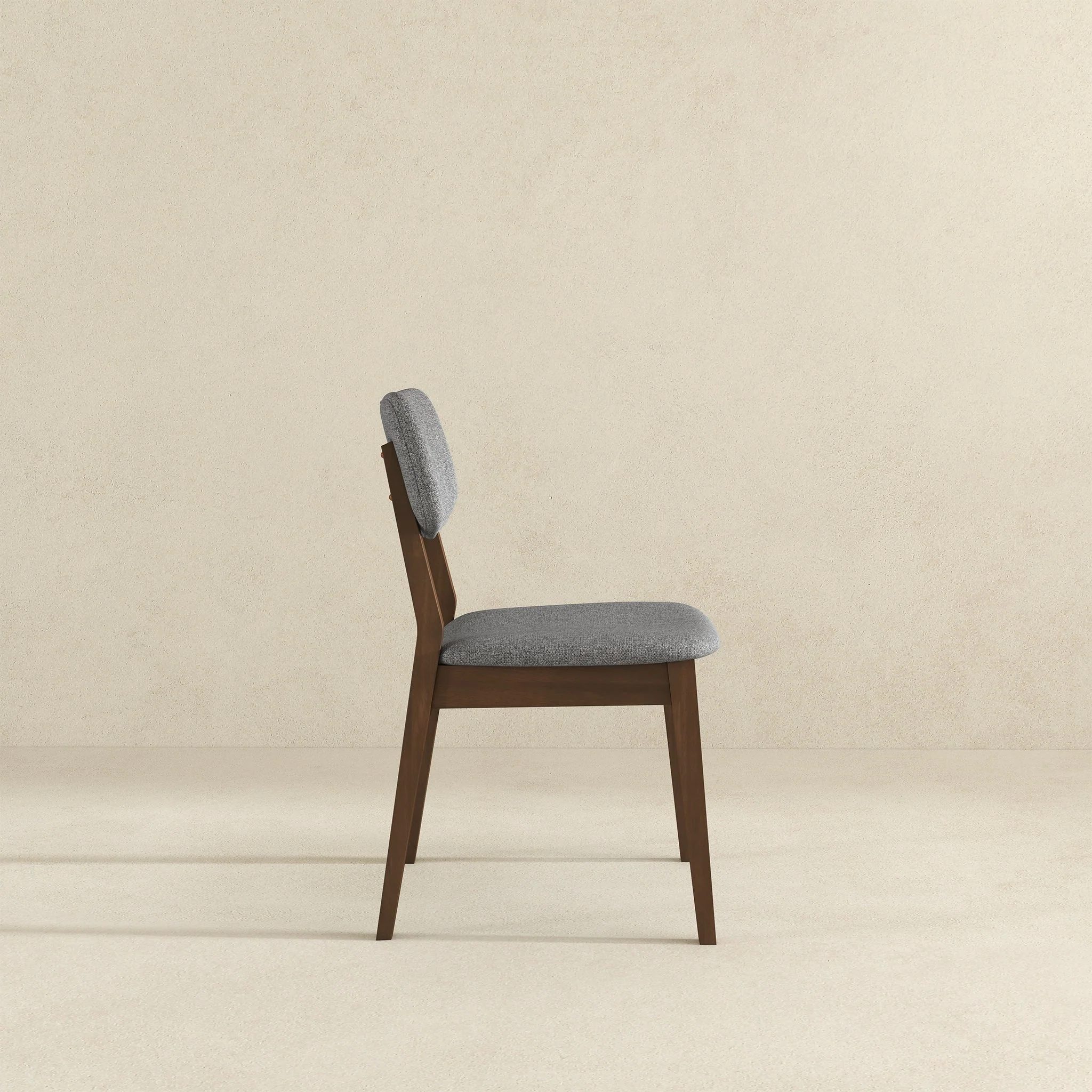 Dark Grey Fabric Solid Back Side Chair (Set Of 2) - Image 5
