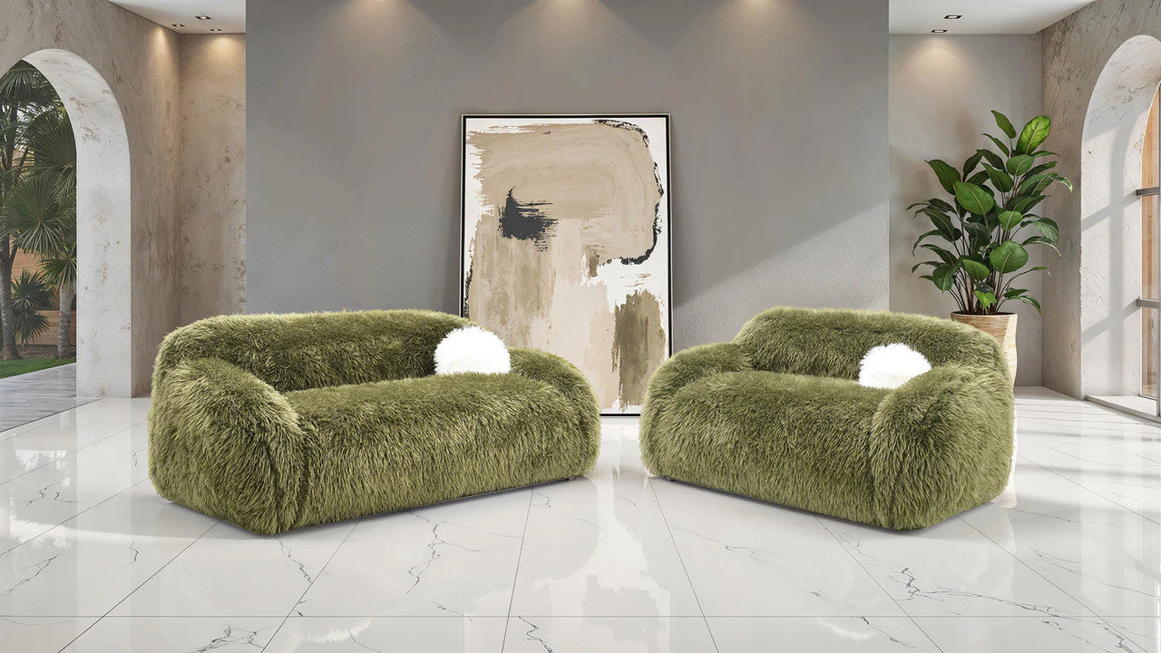 Darwen Green Loveseat - Image 2
