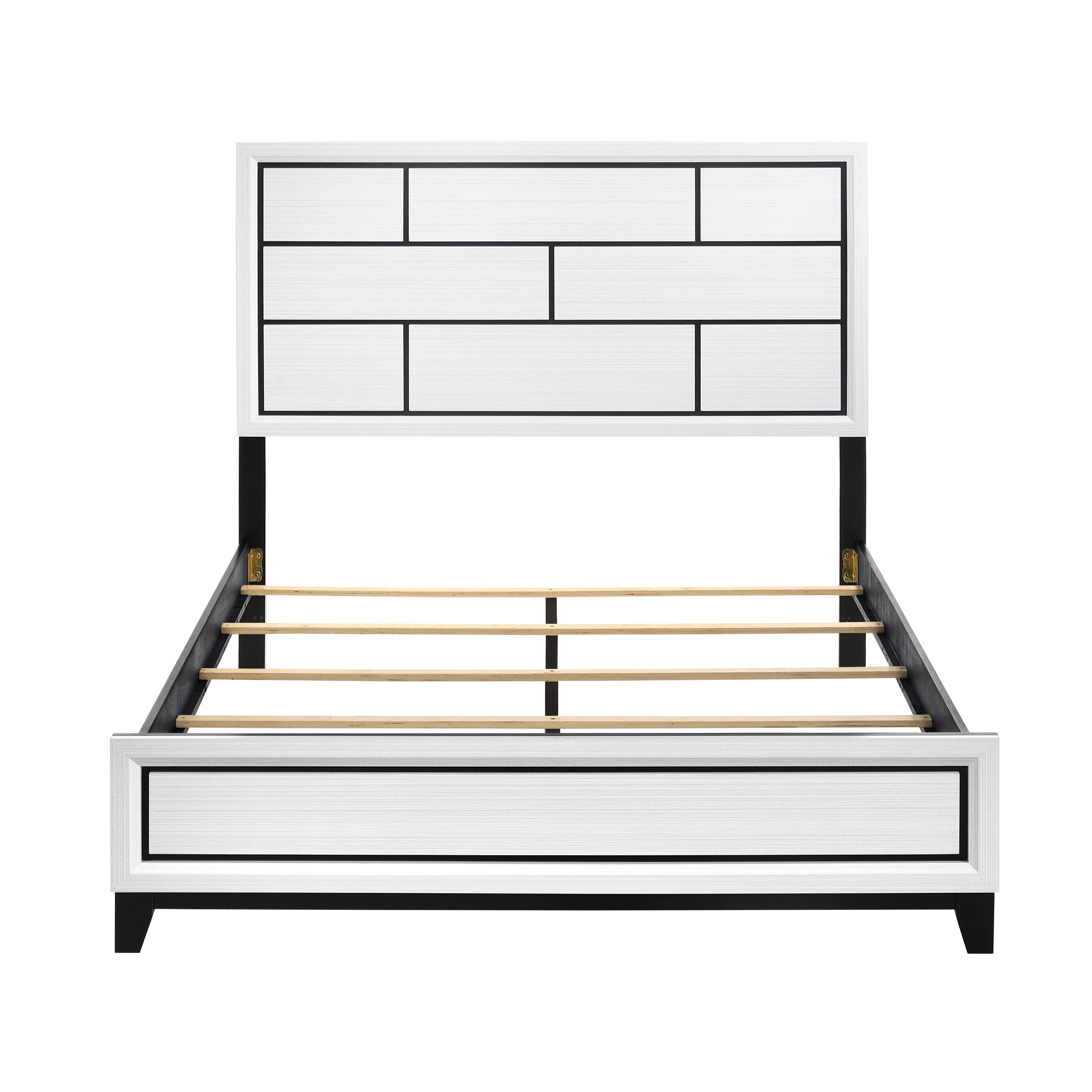 Davi White King Panel Bed - Image 2
