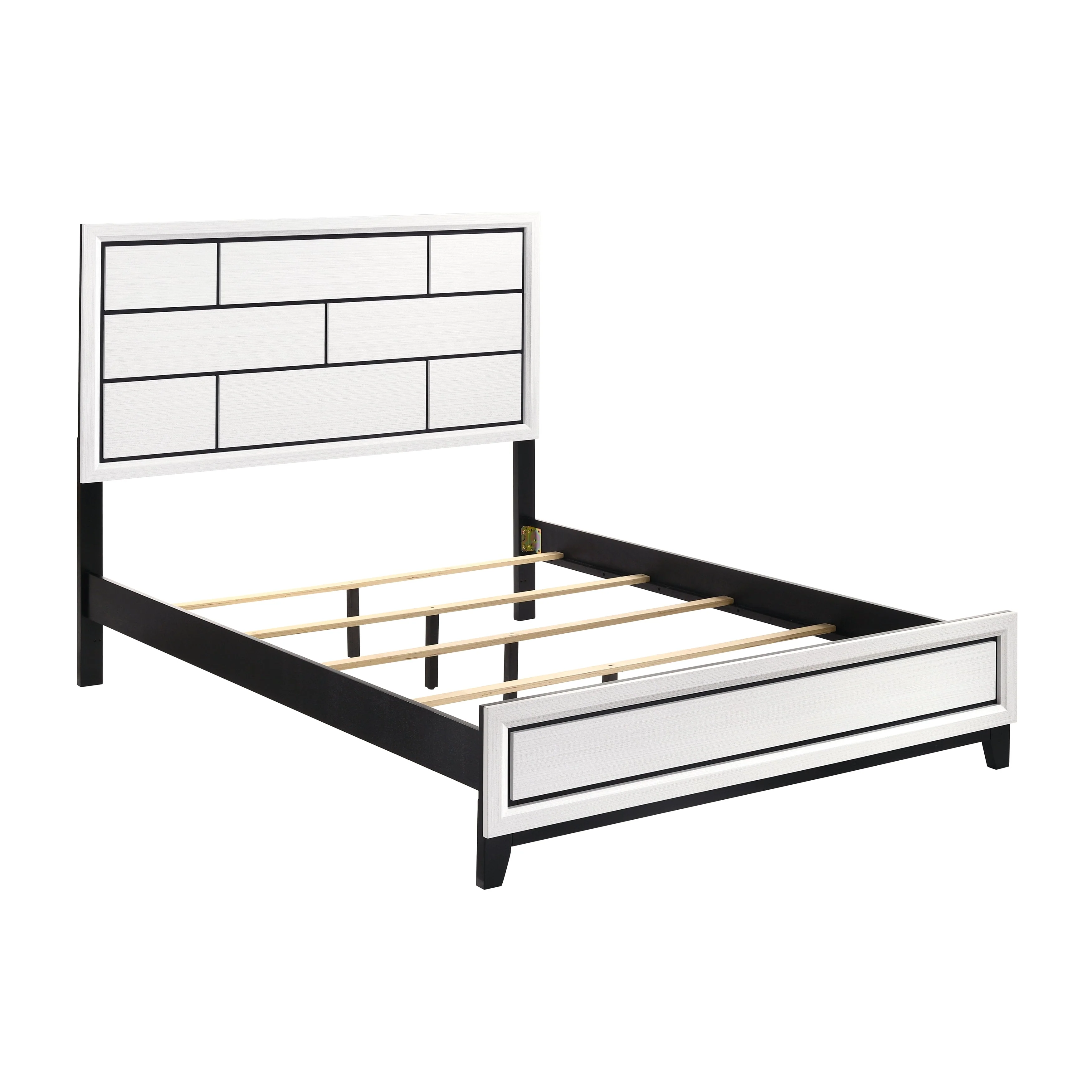 Davi White Queen Panel Bed - Image 3