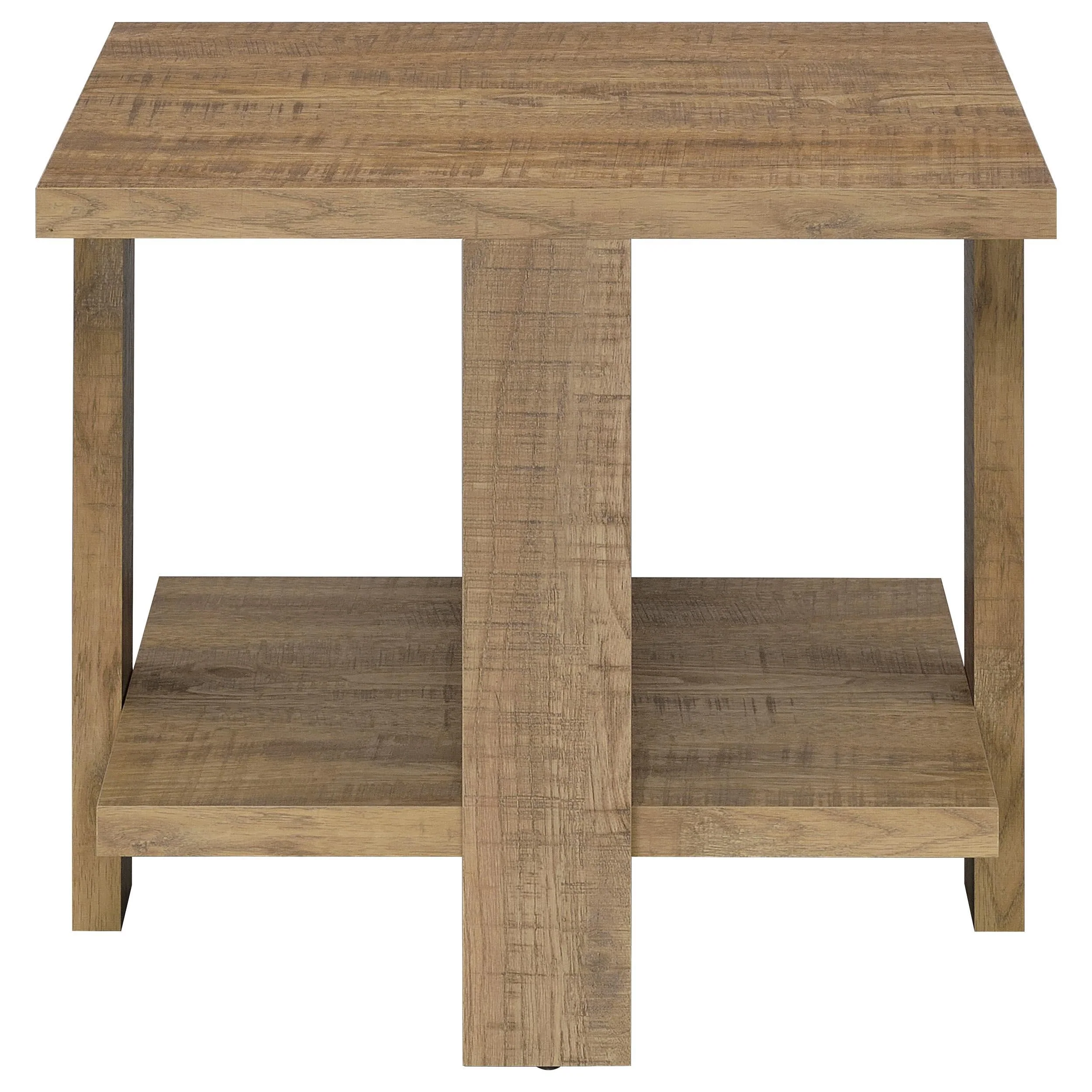 Dawn Mango Brown 3-Piece Round Coffee and End Table Set - Image 4