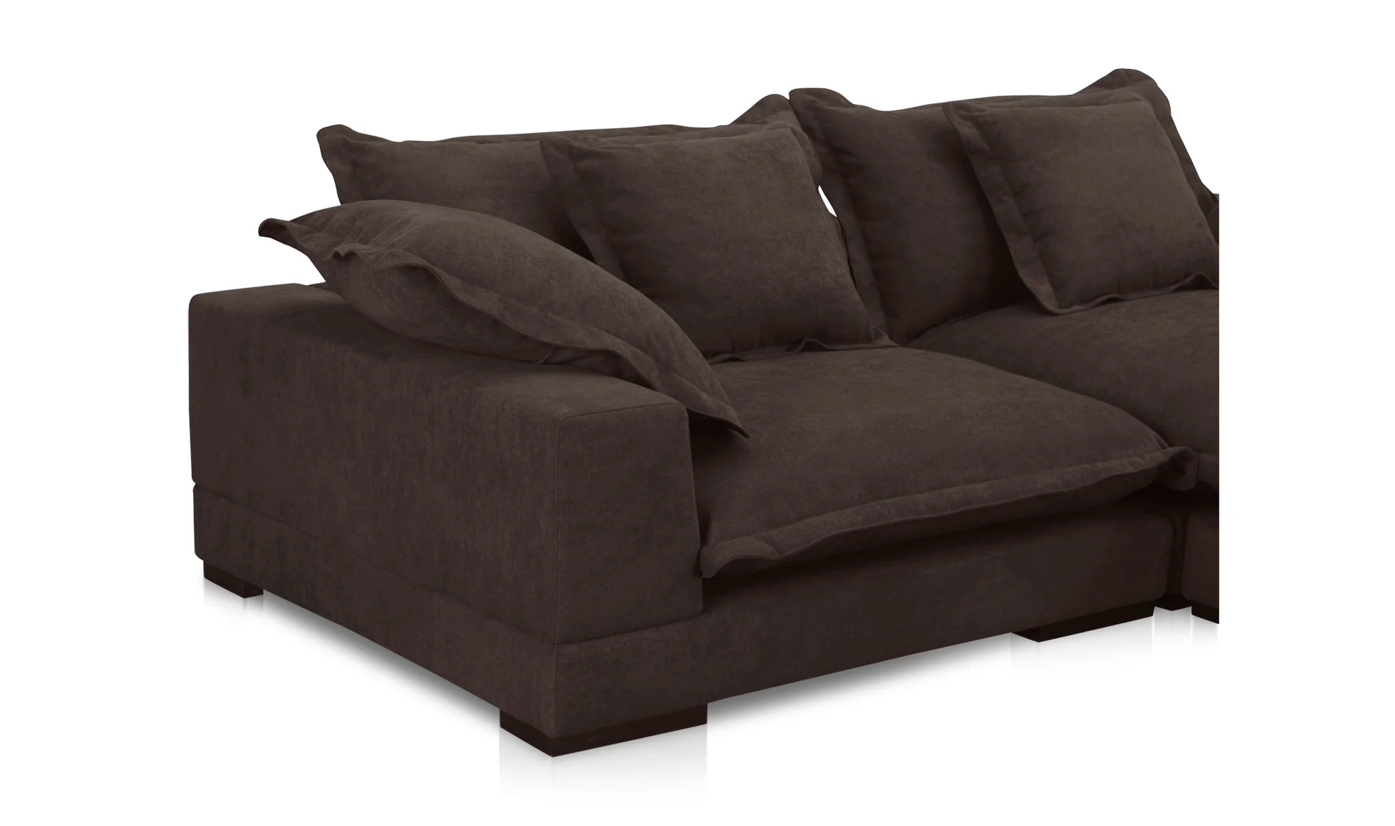 Daydream Sectional - Dark Brown - Image 5