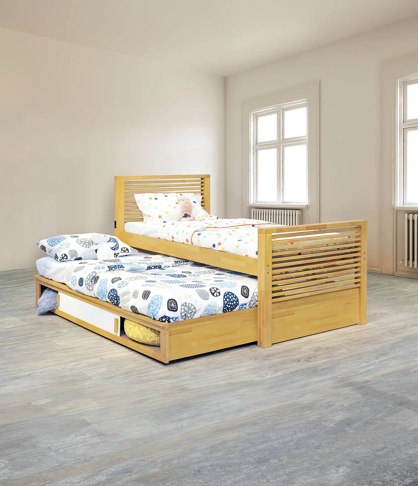 Dayville Light Oak Twin Bed - Image 3