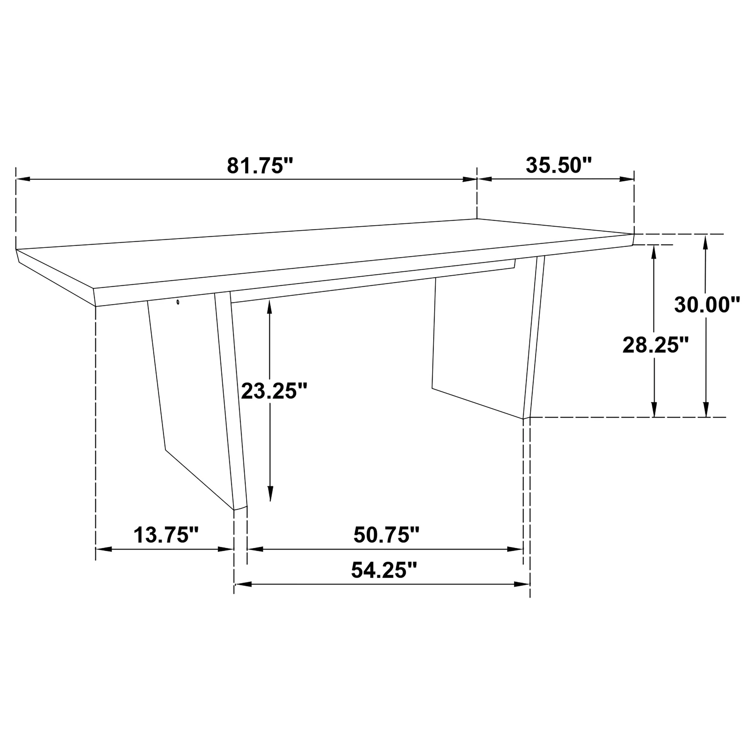 Decker Black 7-piece 82-inch Rectangular Dining Set - Image 13