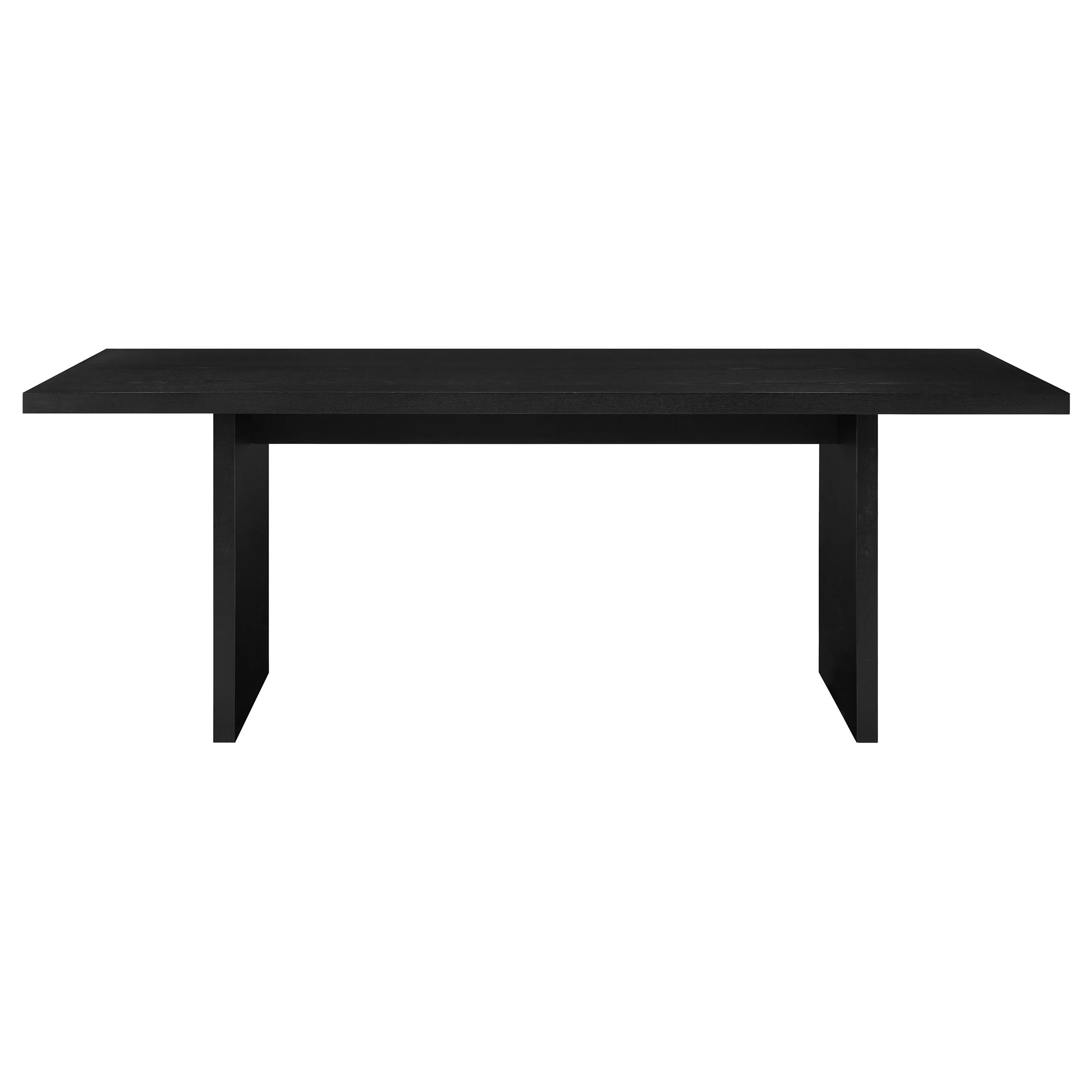 Decker Black 82-inch Rectangular Wood Dining Table - Image 2